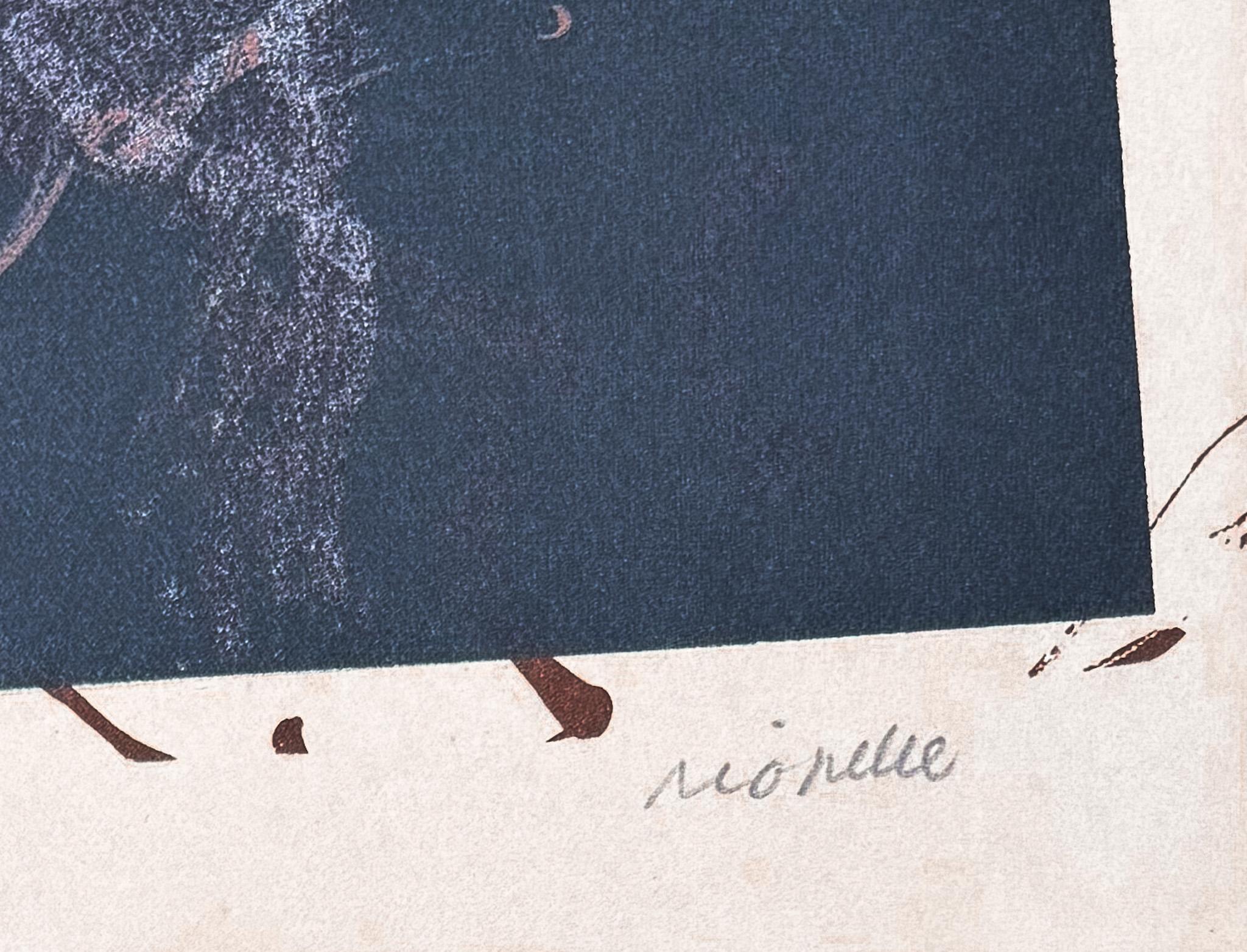 Color lithograph on Arches paper
Edited in 1968
Limited edition of 150 copies , numbered 41/150
Signed in pencil by artist in lower right corner 
 Paper size: 71.5 x 46.50 cm
Very good conditions

Note:
The edition was printed by 