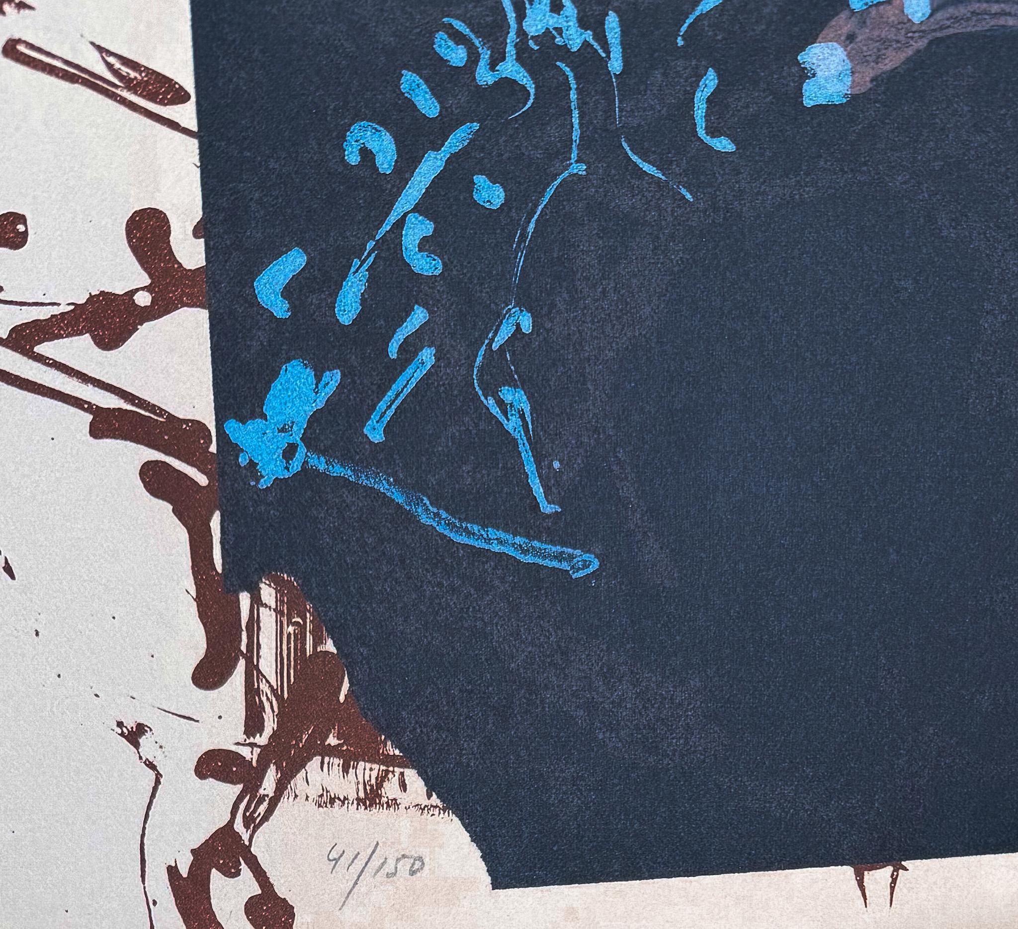 Jean Paul Riopelle(1923–2002) - Affiche avant la lettre - Color lithograph- 1968 For Sale 1