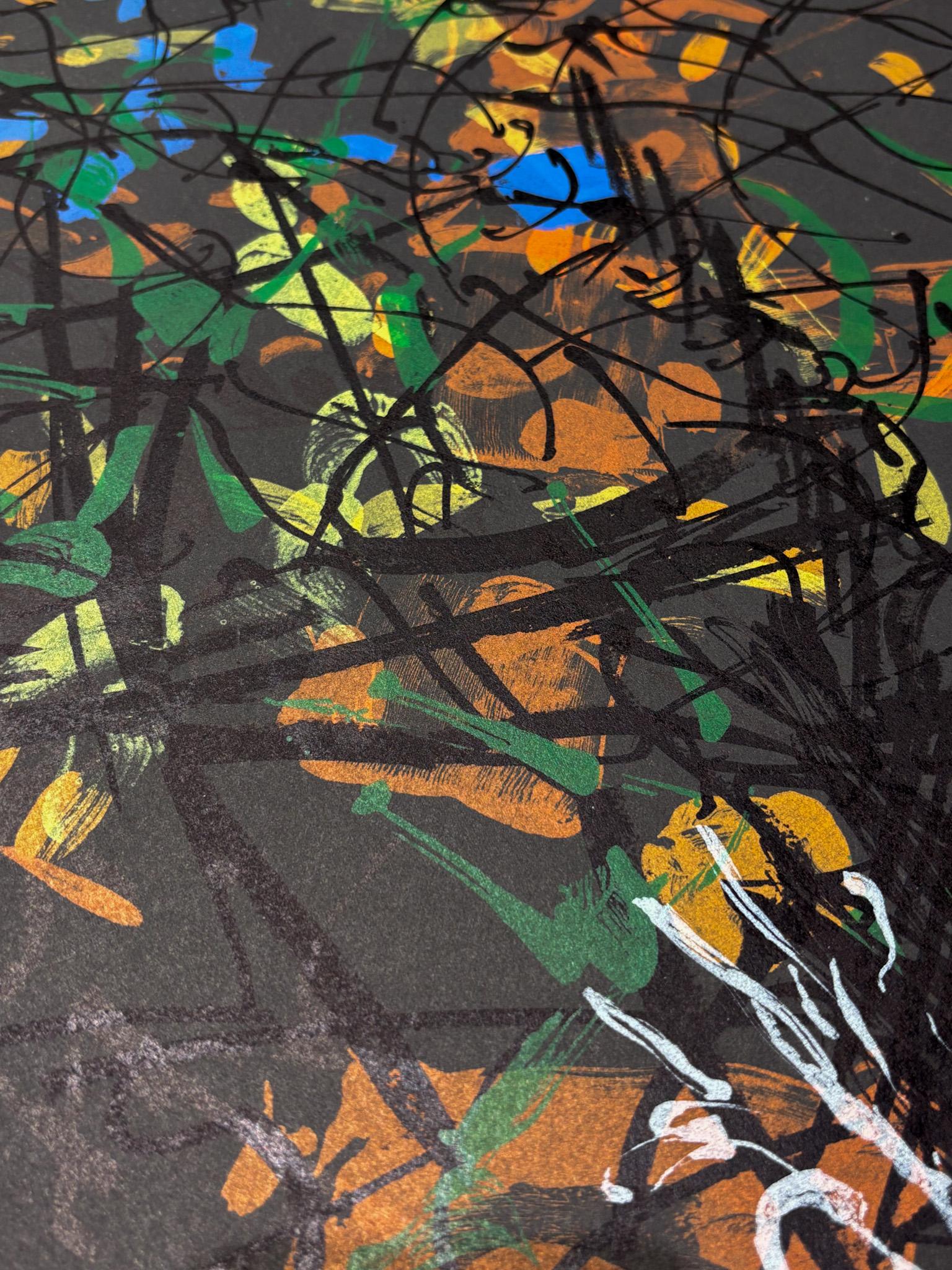 Jean Paul Riopelle(1923–2002) - Affiche avant la lettre - Color lithograph- 1968 For Sale 3