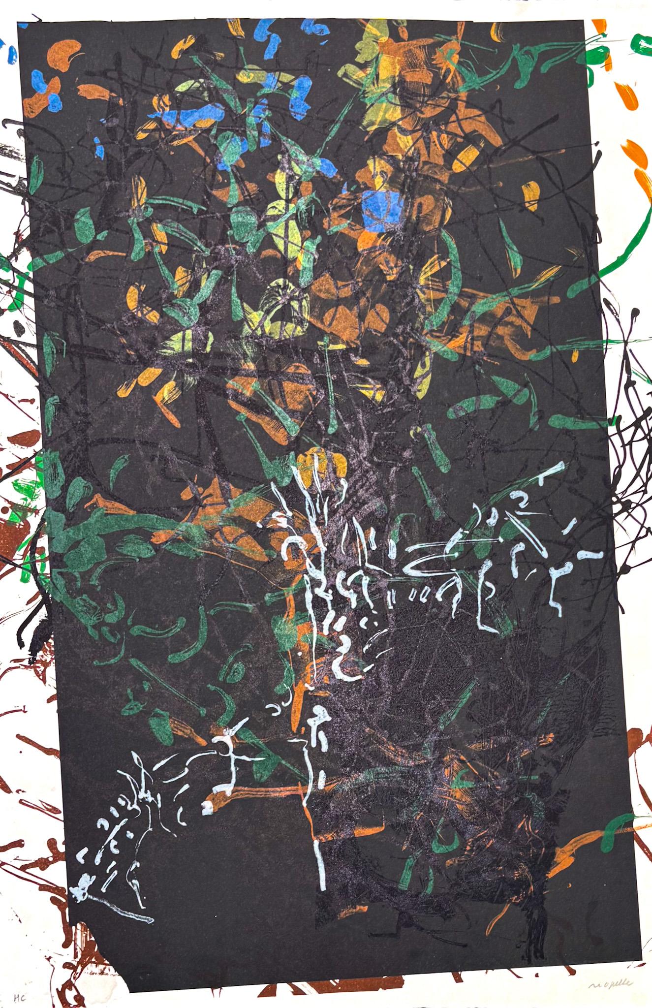 Jean Paul Riopelle(1923–2002) - Affiche avant la lettre - Color lithograph- 1968 - Print by Jean-Paul Riopelle