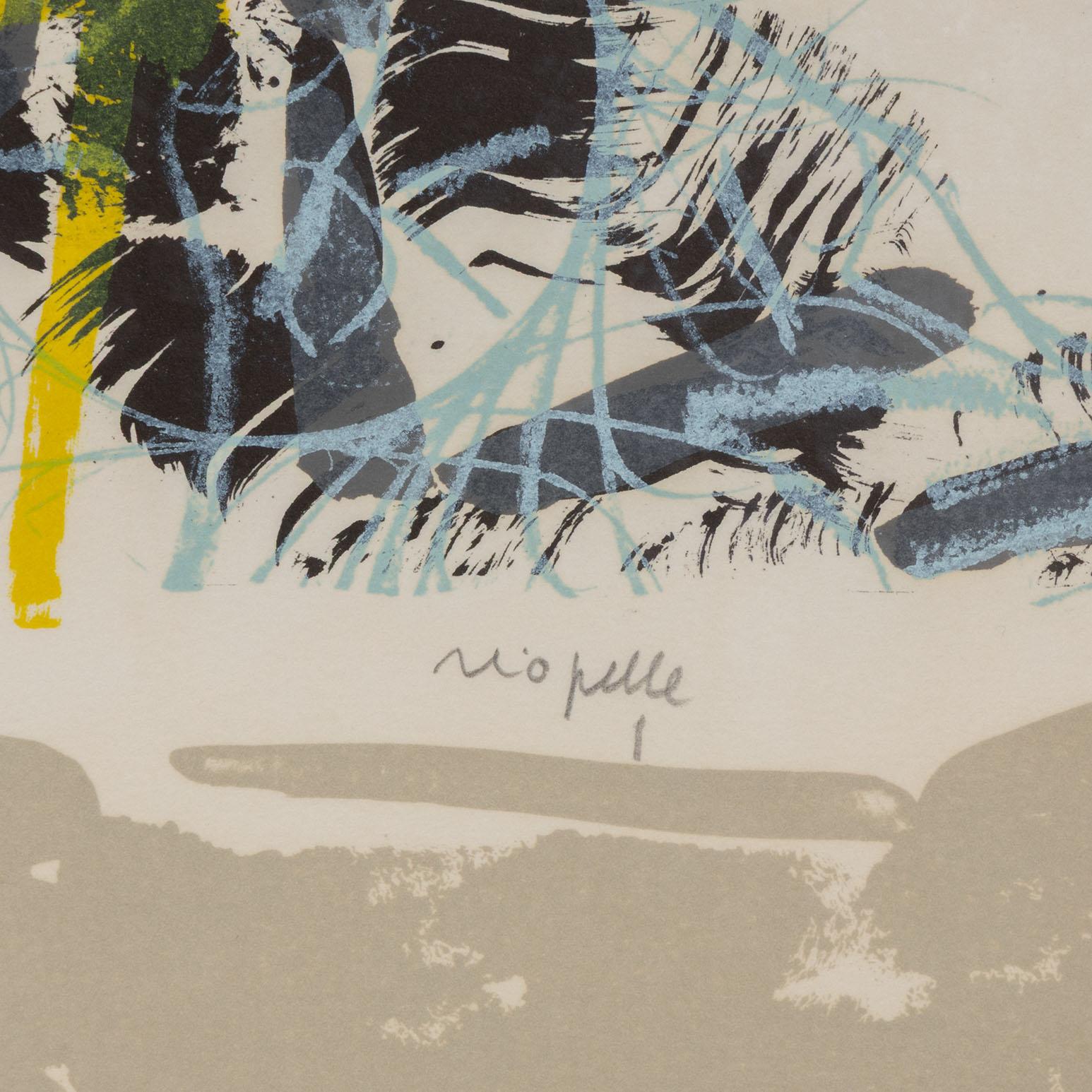 Le Sablier 1 - Abstract Expressionist Print by Jean-Paul Riopelle