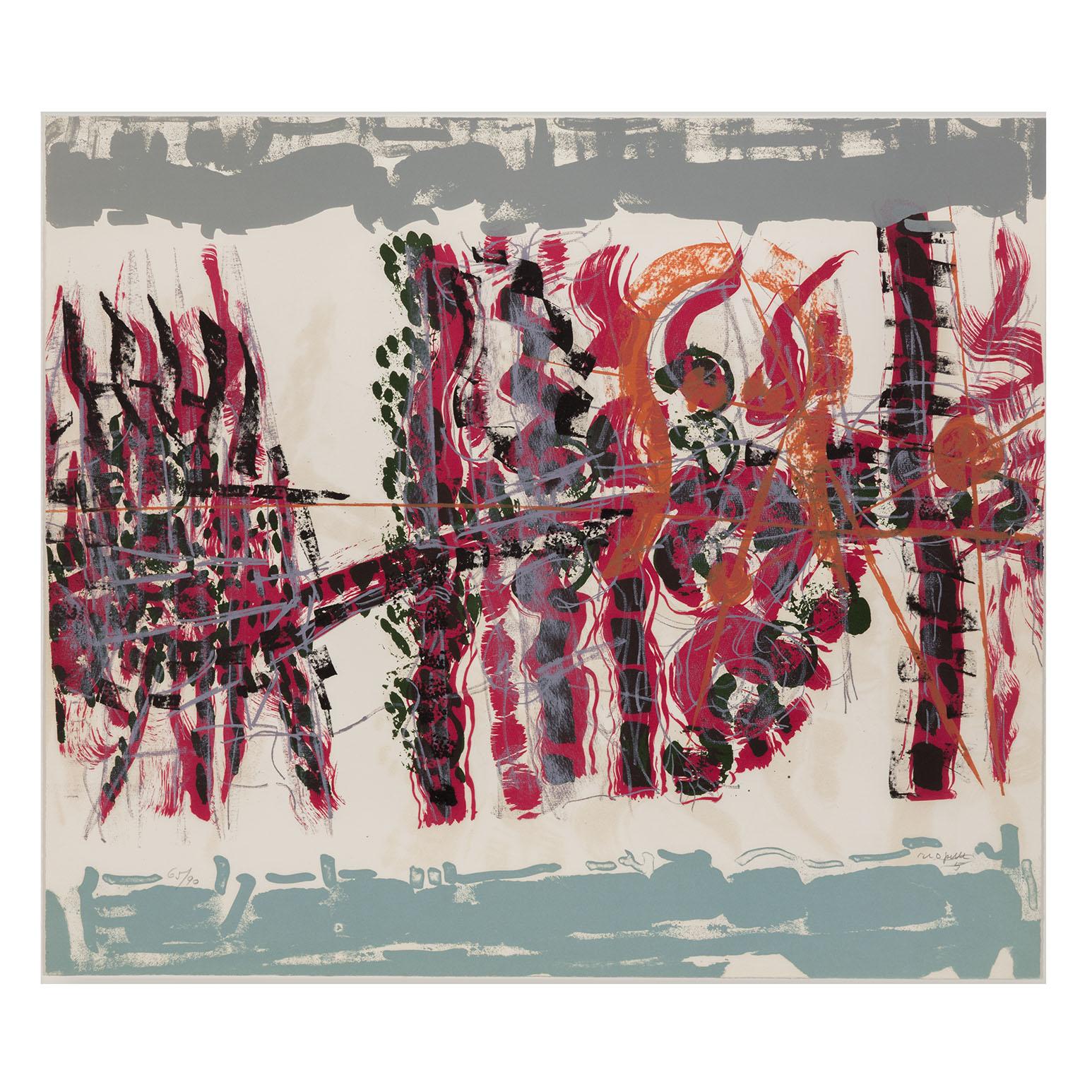 Le Sablier 5 - Abstract Expressionist Print by Jean-Paul Riopelle