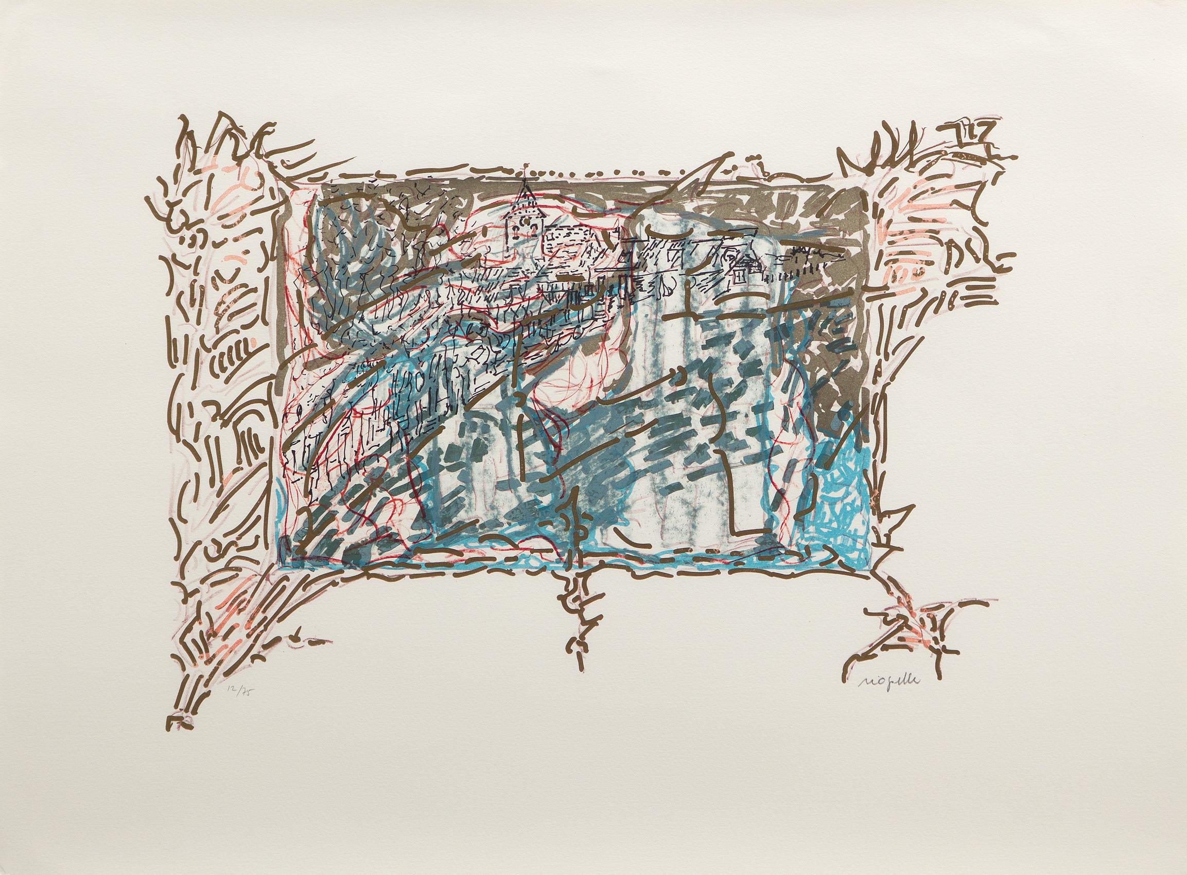 Jean-Paul Riopelle Abstract Print – Les saisons de Saint-Cyr-en-Arthies – La Tilleuse