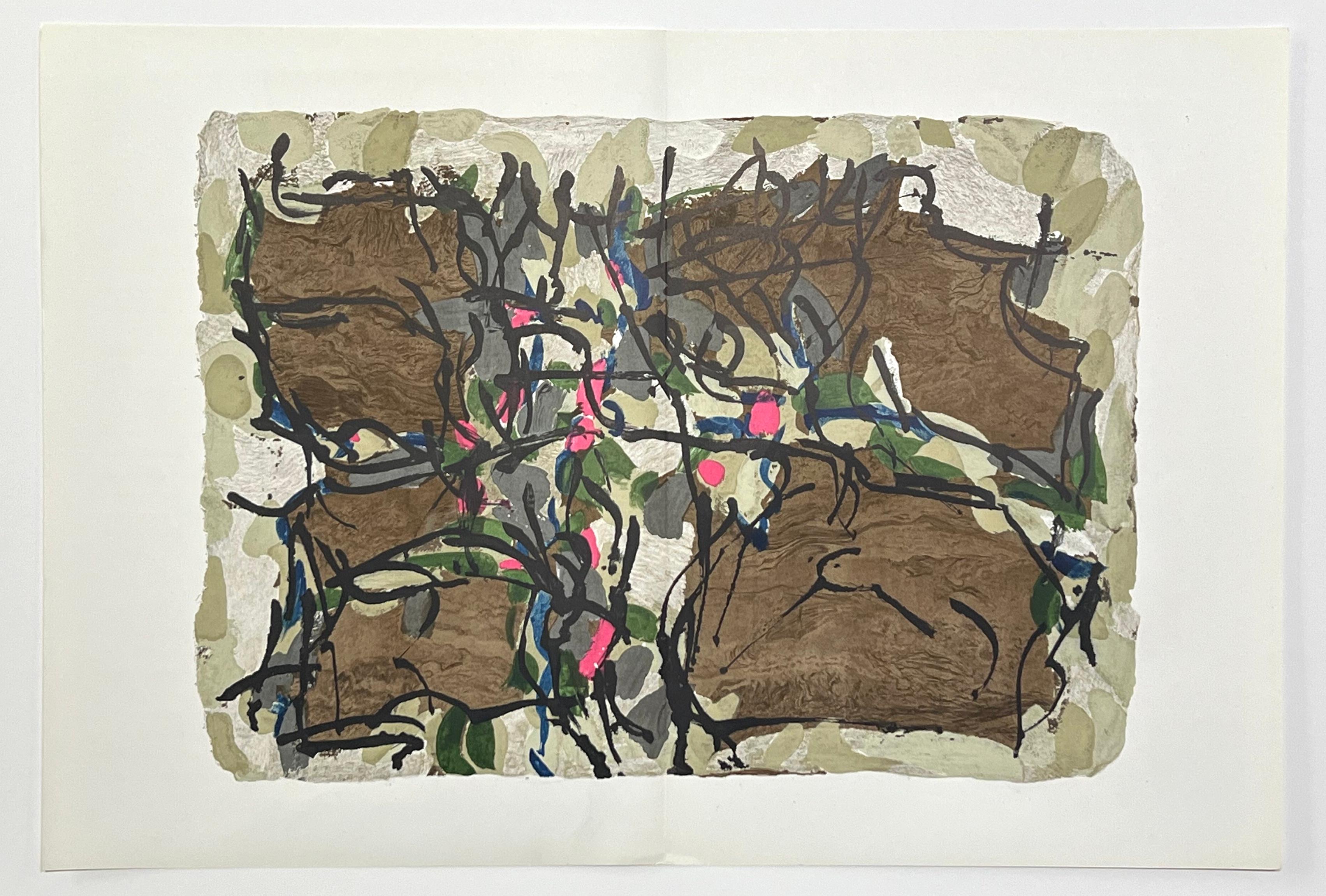 litografia originale - Print di Jean-Paul Riopelle