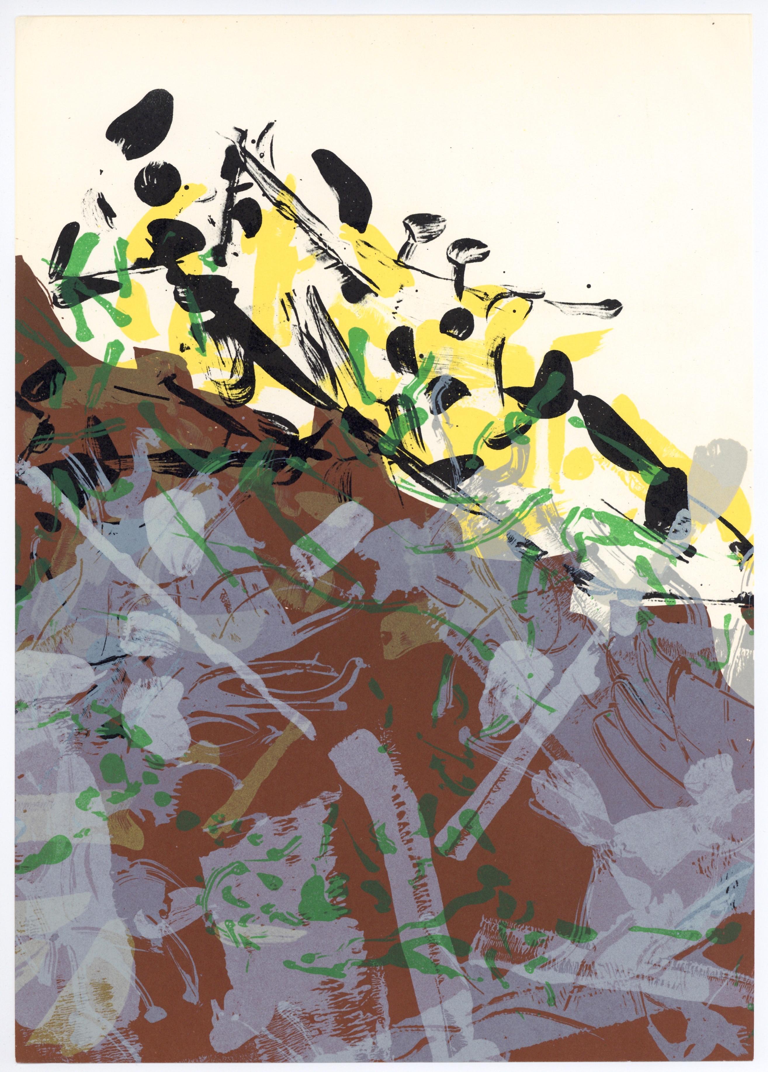litografia originale - Print di Jean-Paul Riopelle