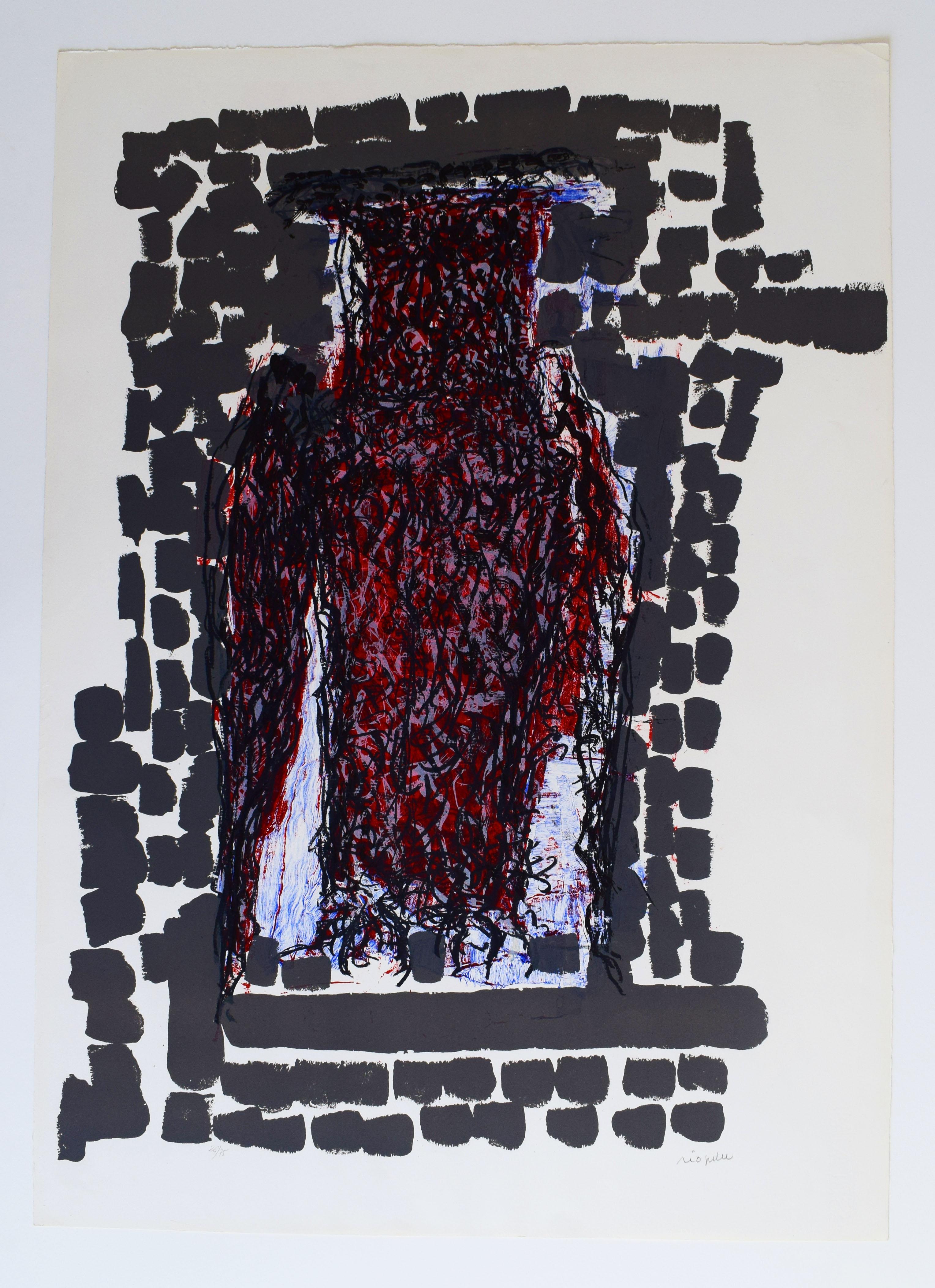 Gufo VIII  Hibou VIII - Gufo Uccello Saggezza Canadese - Print di Jean-Paul Riopelle