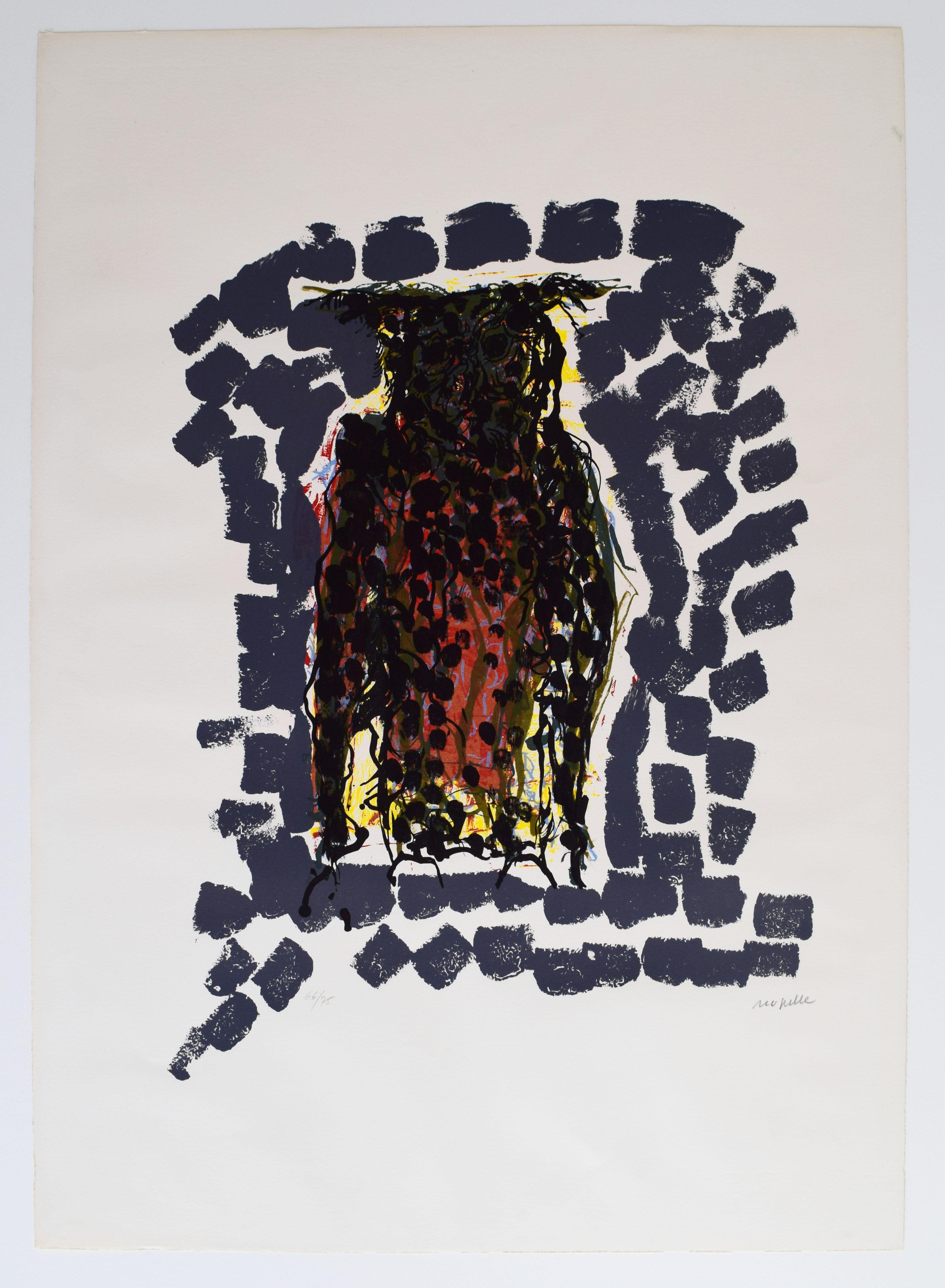 Owl X  Hibou X - Print by Jean-Paul Riopelle