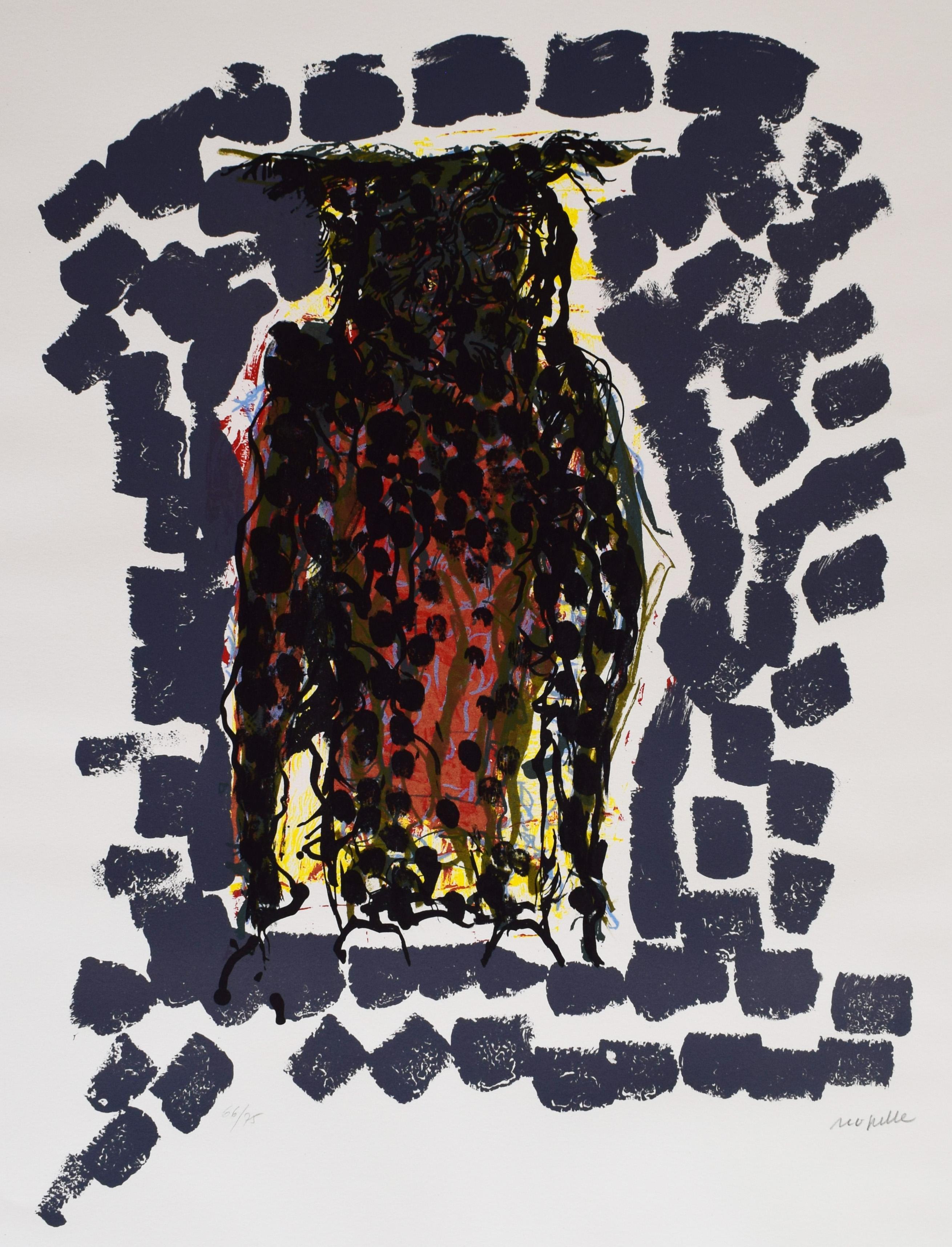 Jean-Paul Riopelle Animal Print - Owl X  Hibou X