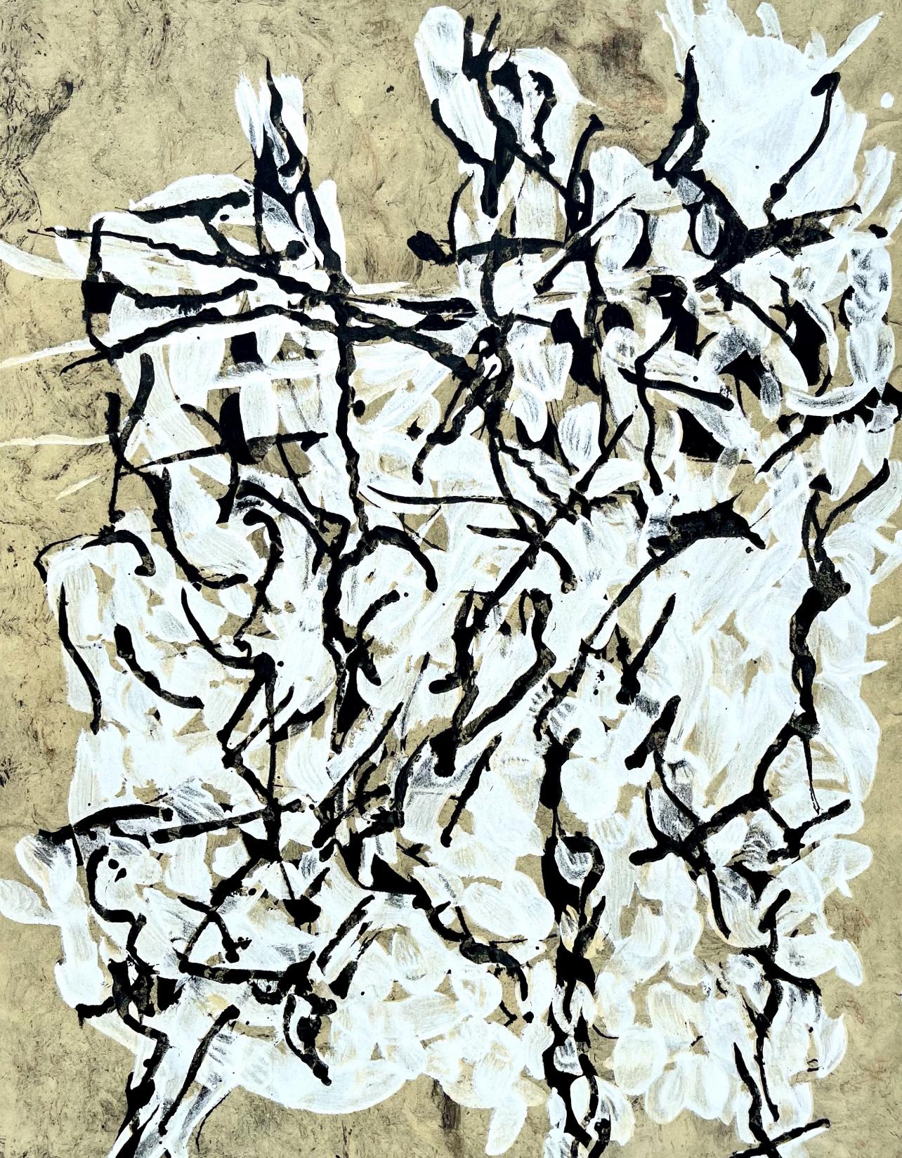 Riopelle, Komposition, Derrière le miroir (nach) – Print von Jean-Paul Riopelle