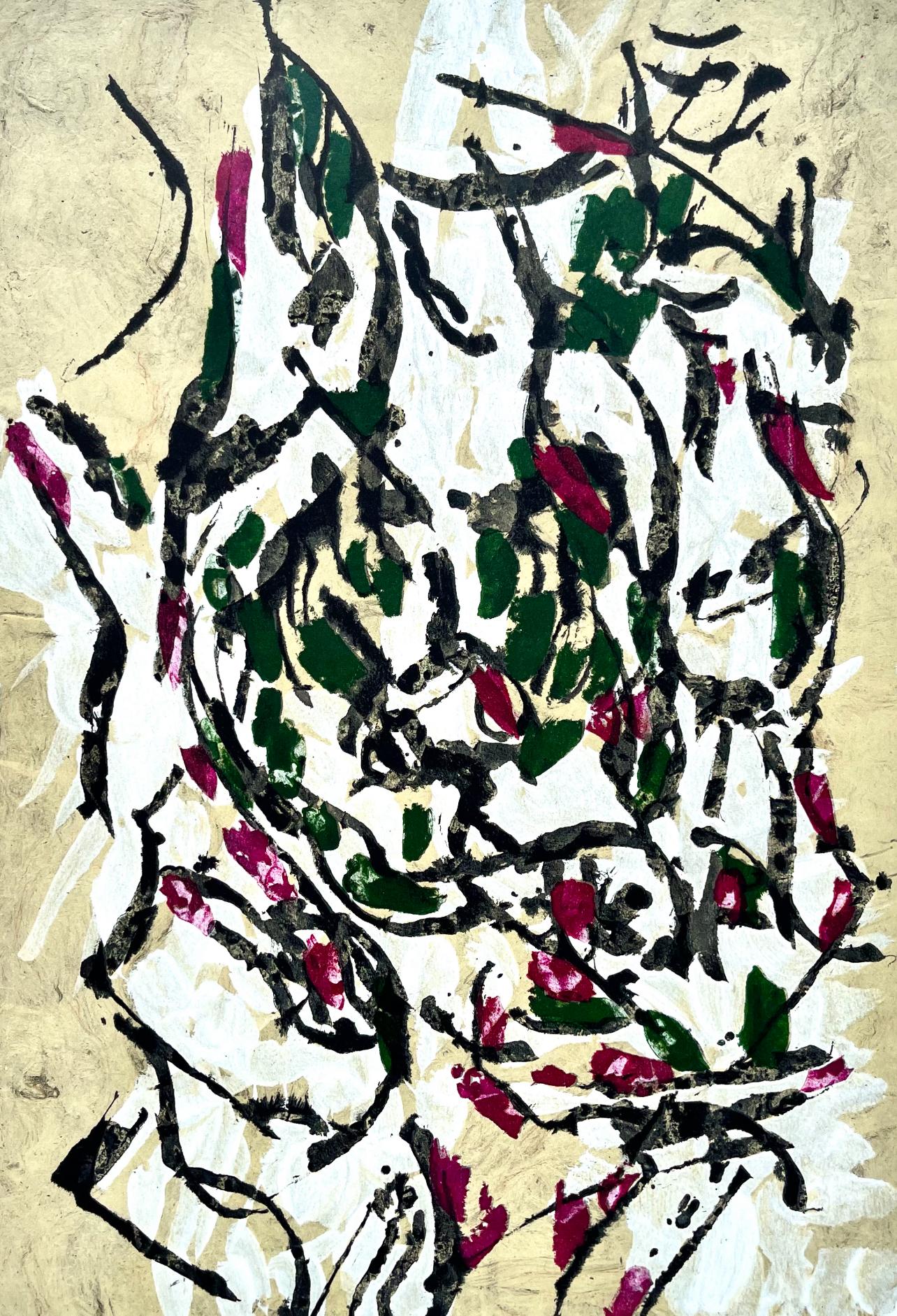 Riopelle, Composition, Derrière le miroir (after) - Print by Jean-Paul Riopelle