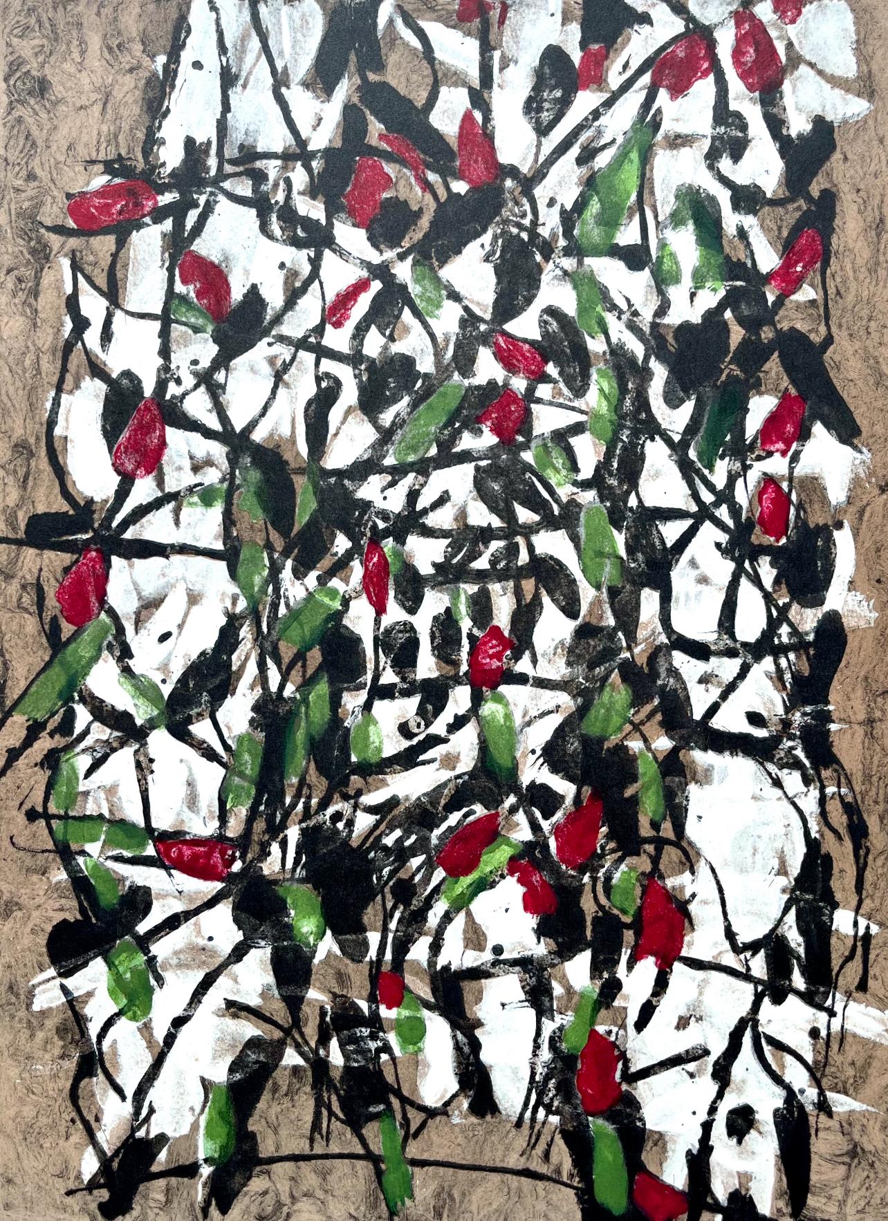 Riopelle, Komposition, Derrière le miroir (nach) – Print von Jean-Paul Riopelle