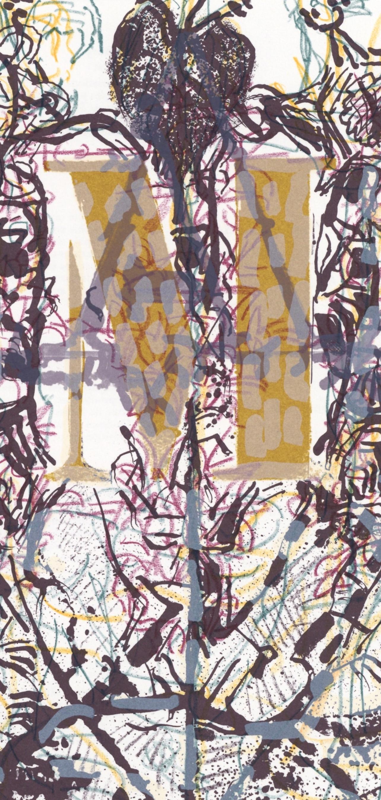 Riopelle, Composition, Derrière le miroir (after) - Print by Jean-Paul Riopelle