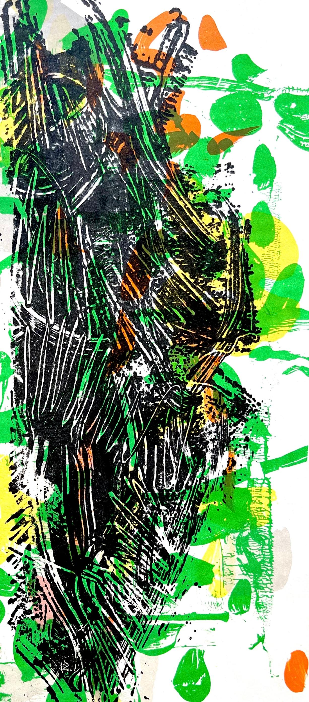 Riopelle, Composition, Derrière le miroir (après) - Moderne Print par Jean-Paul Riopelle