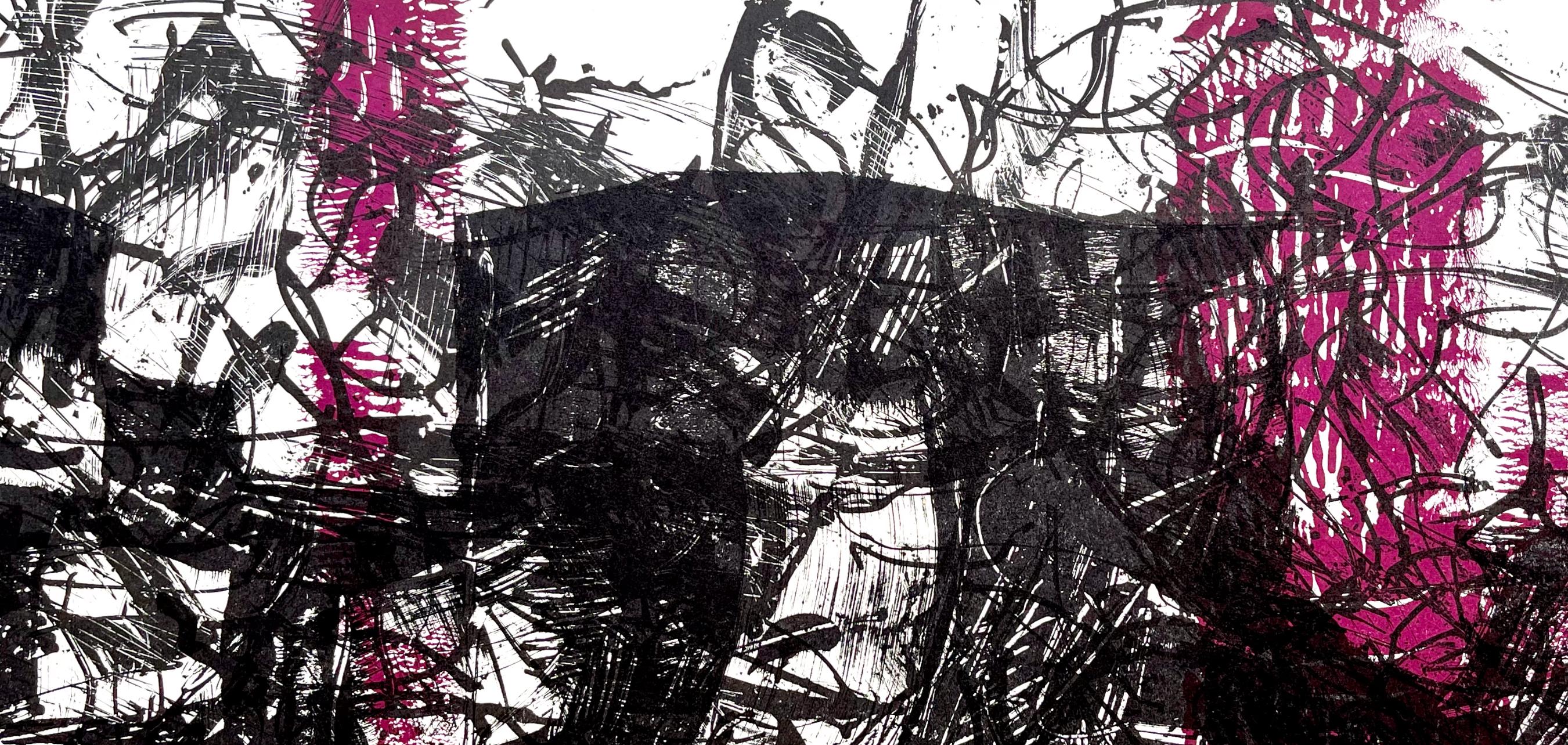 Riopelle, Composition, Derrière le miroir (après) - Moderne Print par Jean-Paul Riopelle