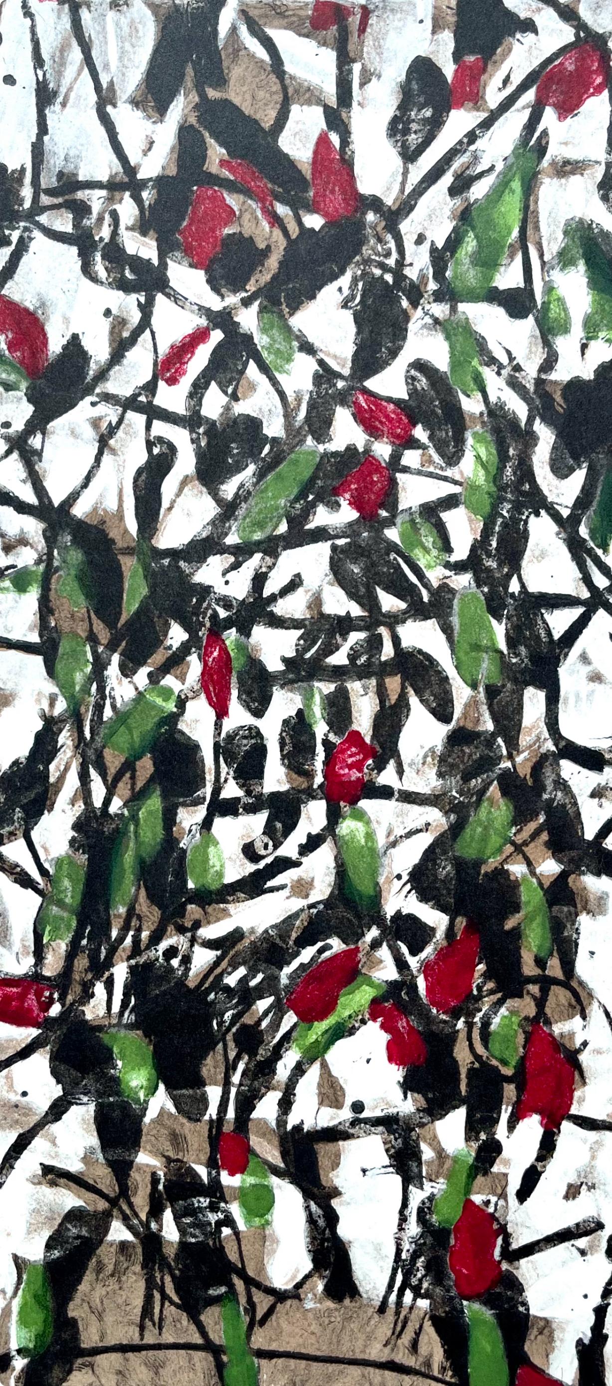 Riopelle, Komposition, Derrière le miroir (nach) (Moderne), Print, von Jean-Paul Riopelle