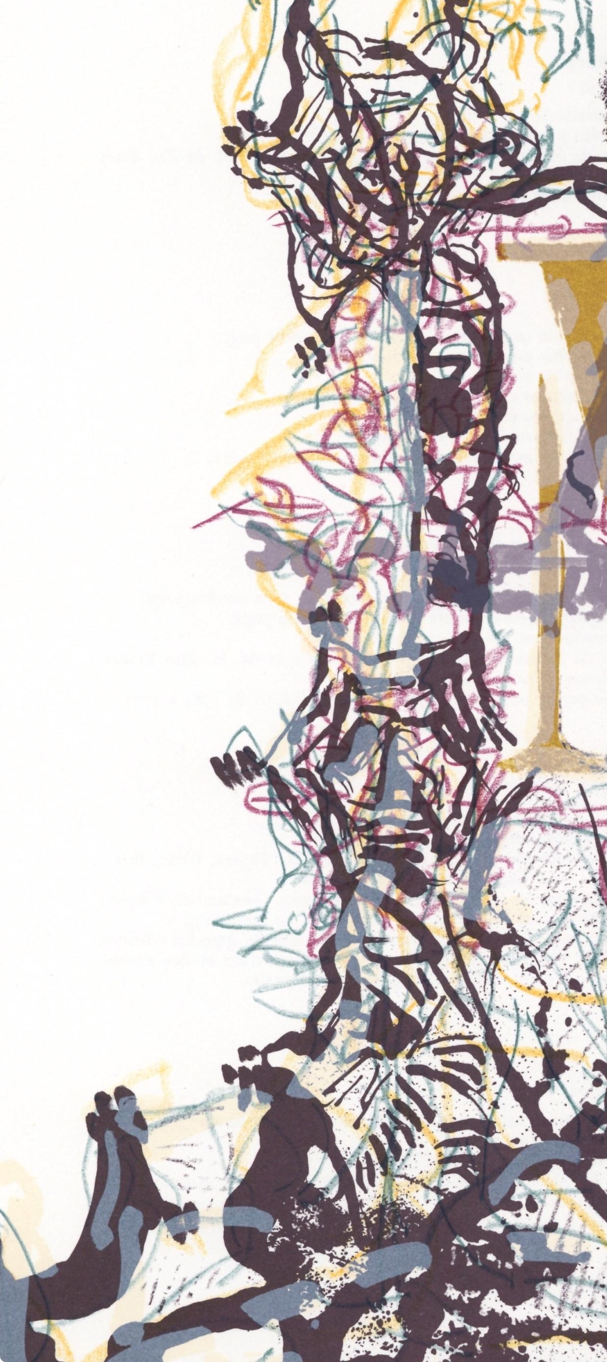 Riopelle, Composition, Derrière le miroir (after) - Modern Print by Jean-Paul Riopelle