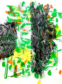Riopelle, Composition, Derrière le miroir (après)
