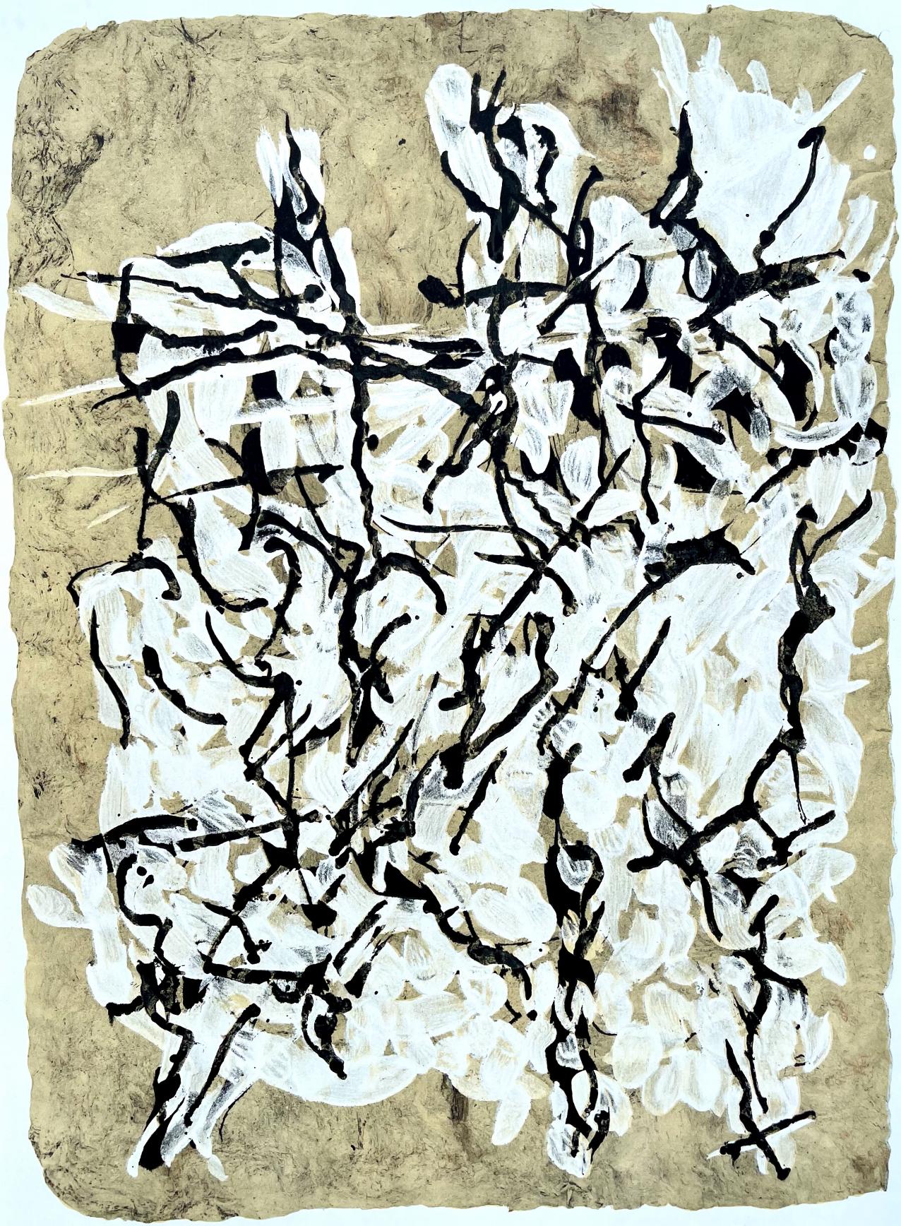 Jean-Paul Riopelle Abstract Print – Riopelle, Komposition, Derrière le miroir (nach)