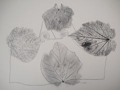 Tribute to Nelligan: Die Blätter – Originallithographie, handsigniert