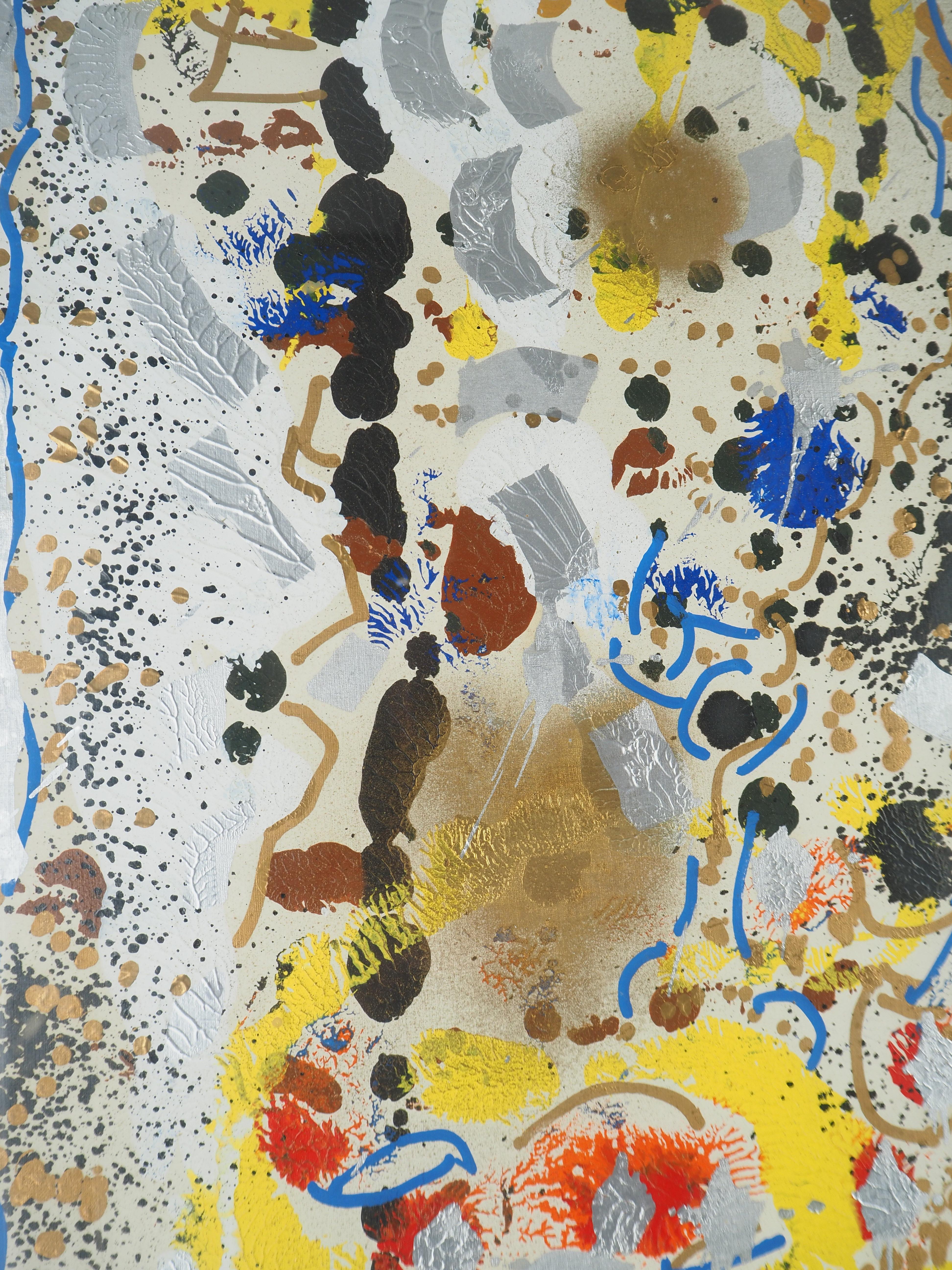 Compositon astratto - Pittura acrilica originale, FIRMATA in vendita 5