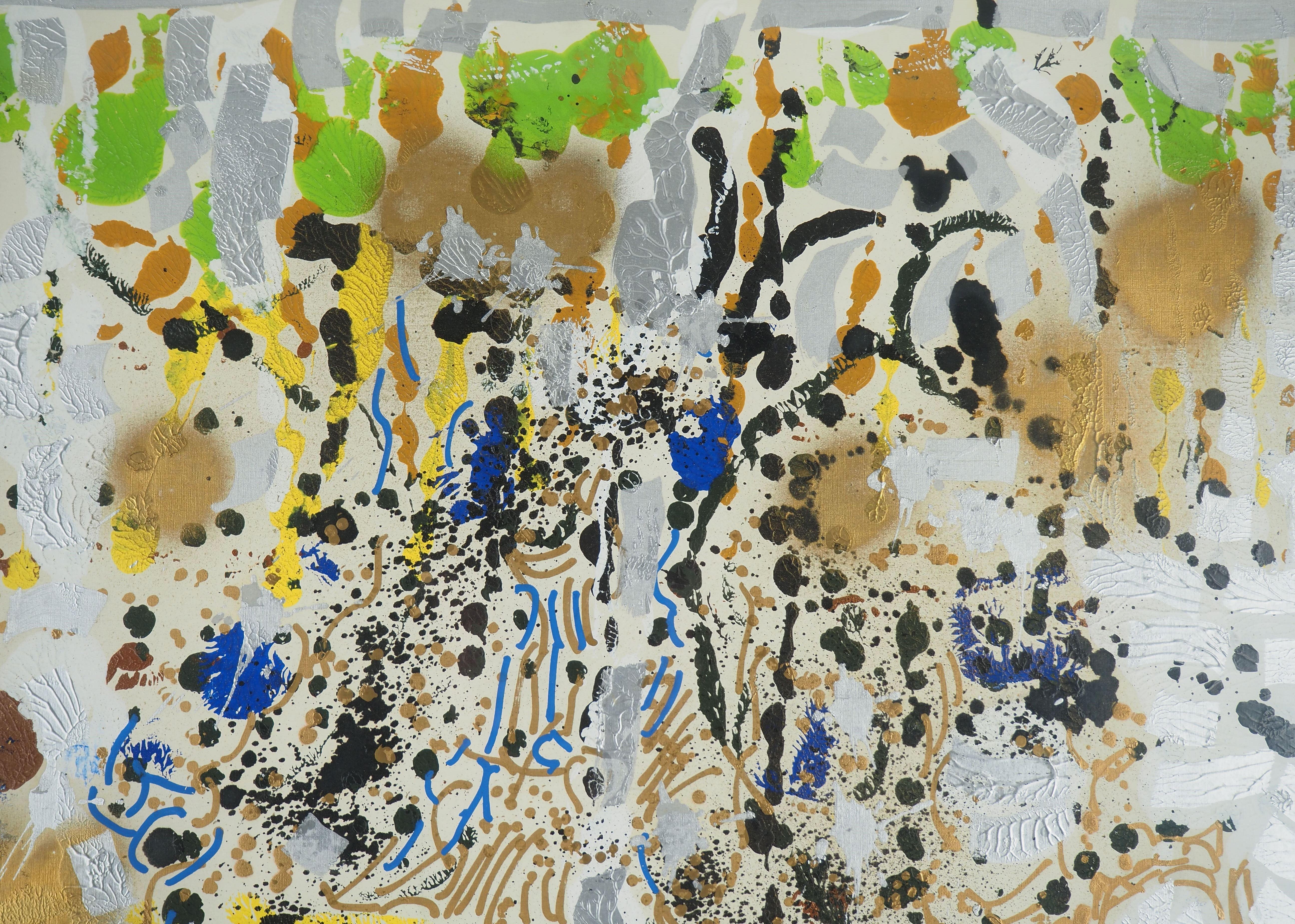 Compositon astratto - Pittura acrilica originale, FIRMATA in vendita 1