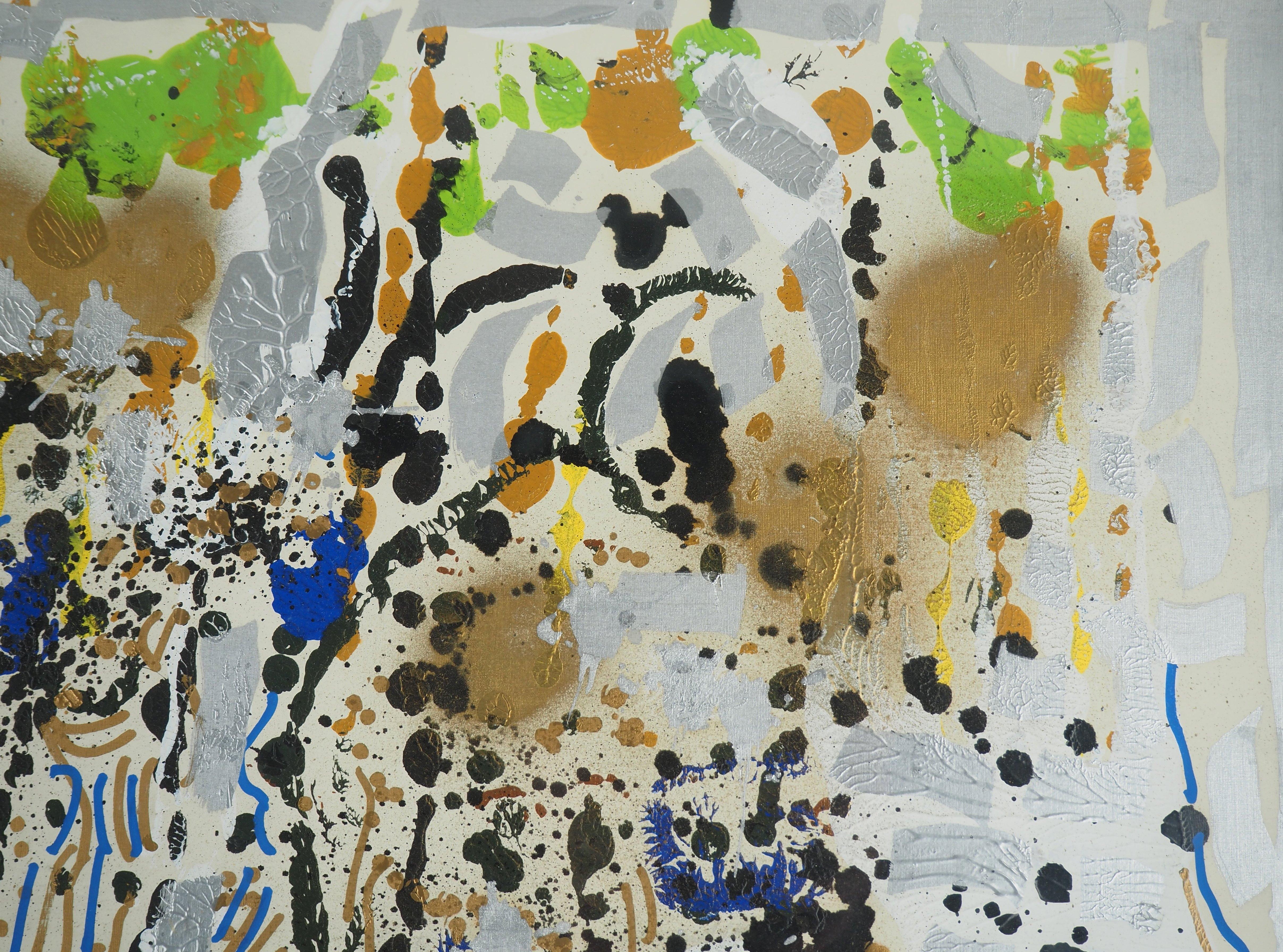 Compositon astratto - Pittura acrilica originale, FIRMATA in vendita 3