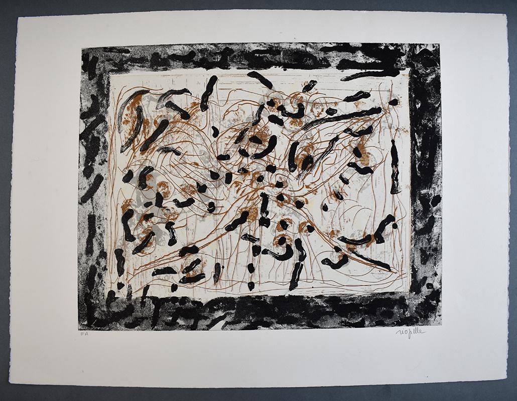 Composition 1, de : Marrying Flies, 1985 - Print de Jean Paul Riopelle