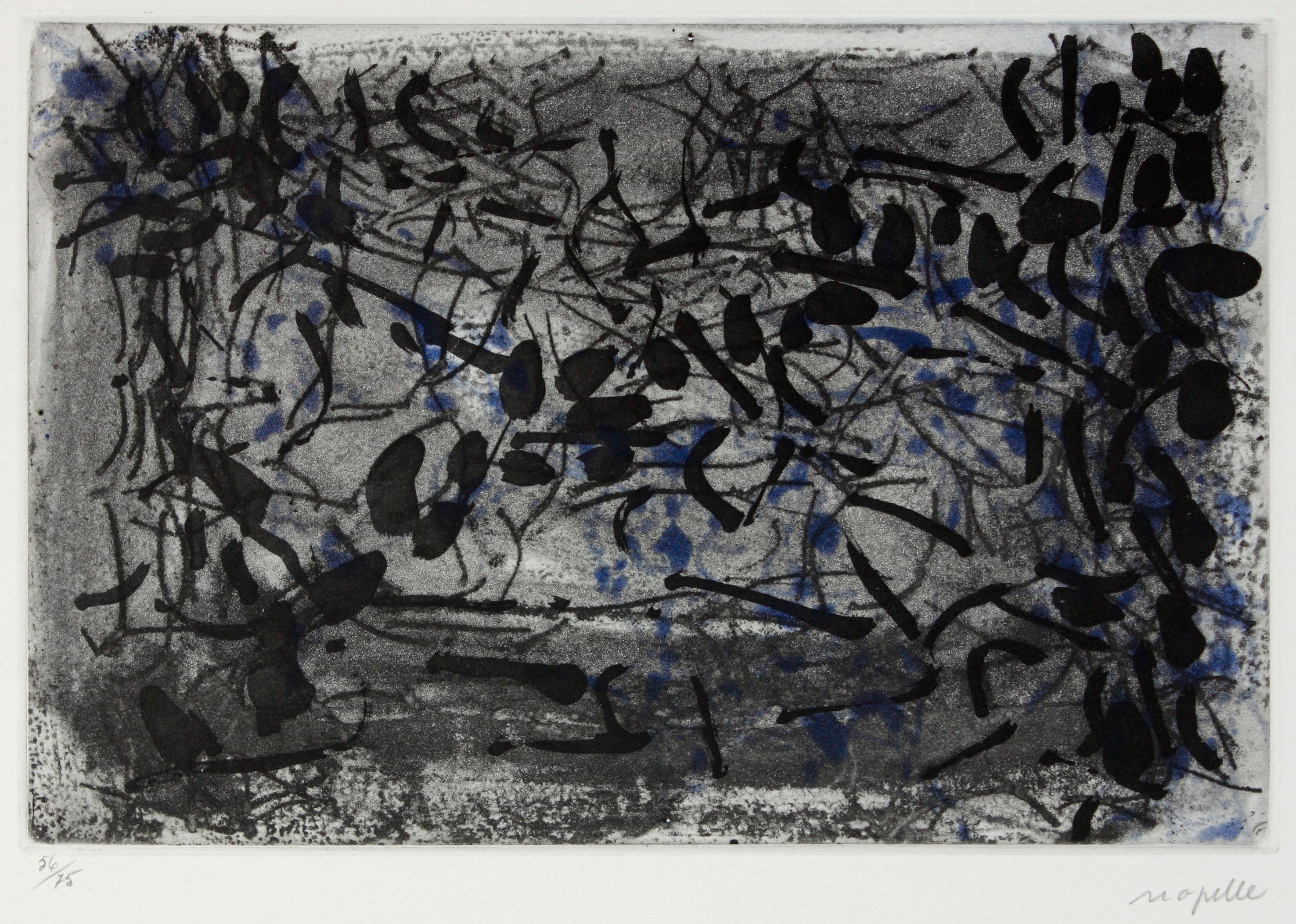 Trois heures du matin - Print by Jean Paul Riopelle