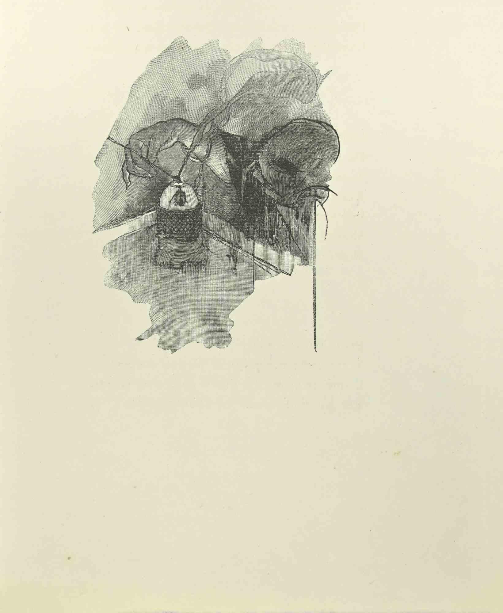 Experiment ist ein Holzschnitt auf Papier, der nach Jean Paul Sauget für Maurice Magre's Les Soirs d'Opium realisiert wurde.

Veröffentlicht im Jahr 1921.

Gute Bedingungen.