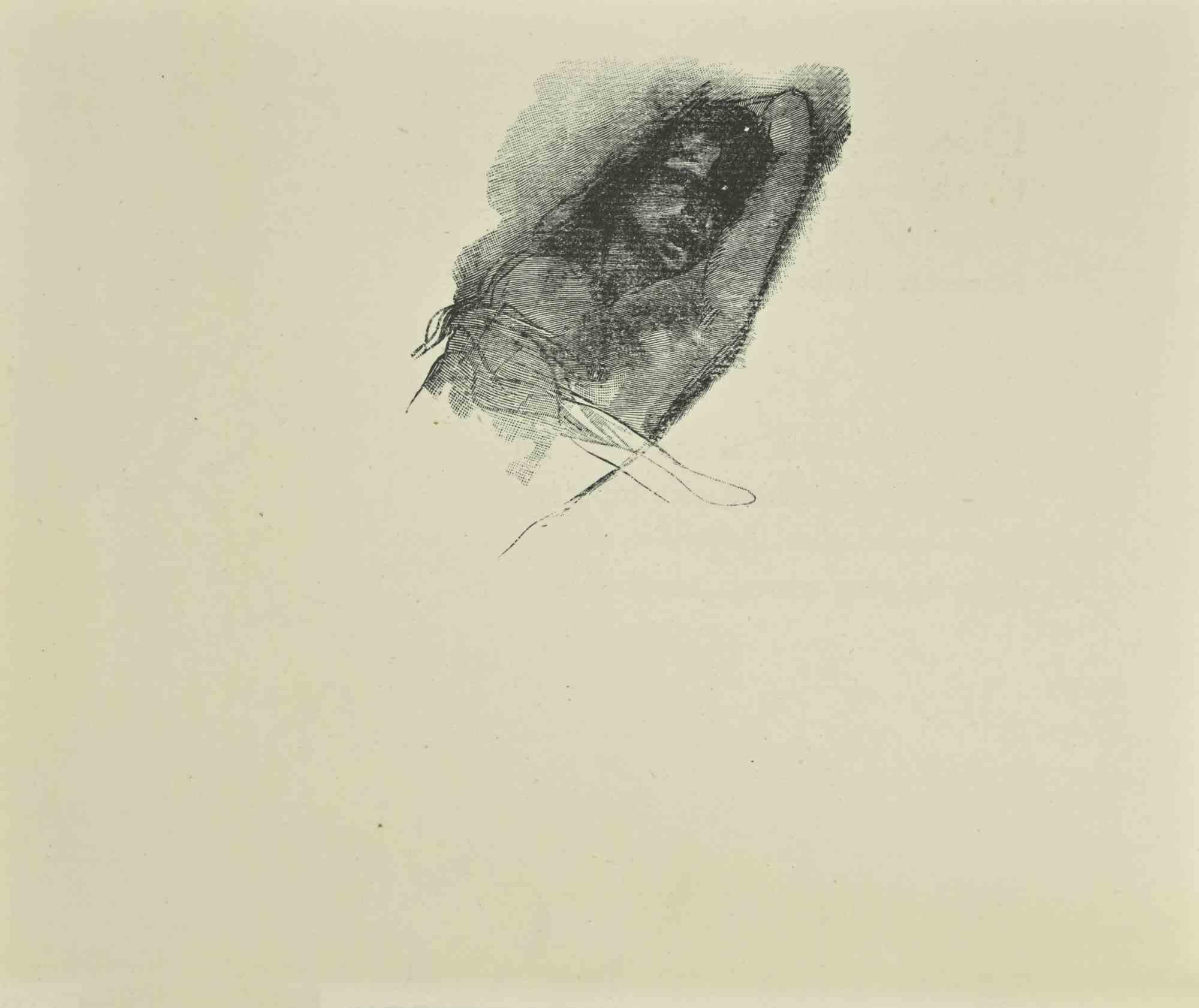 Portrait Print di Jean Paul Sauget - Il nudo - Litografia - Anni '70