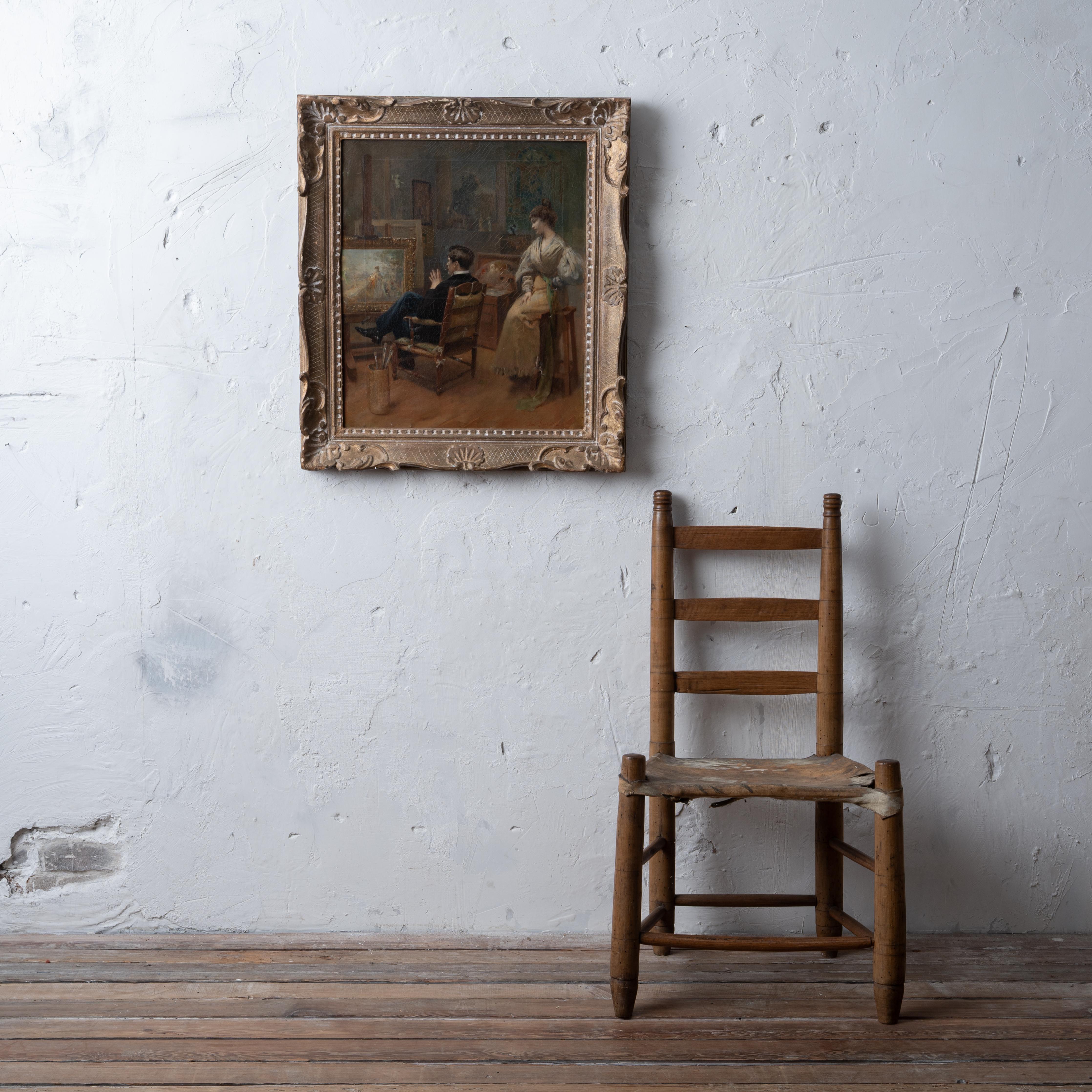 Jean Paul Sinibaldi Painting In Fair Condition For Sale In Savannah, GA