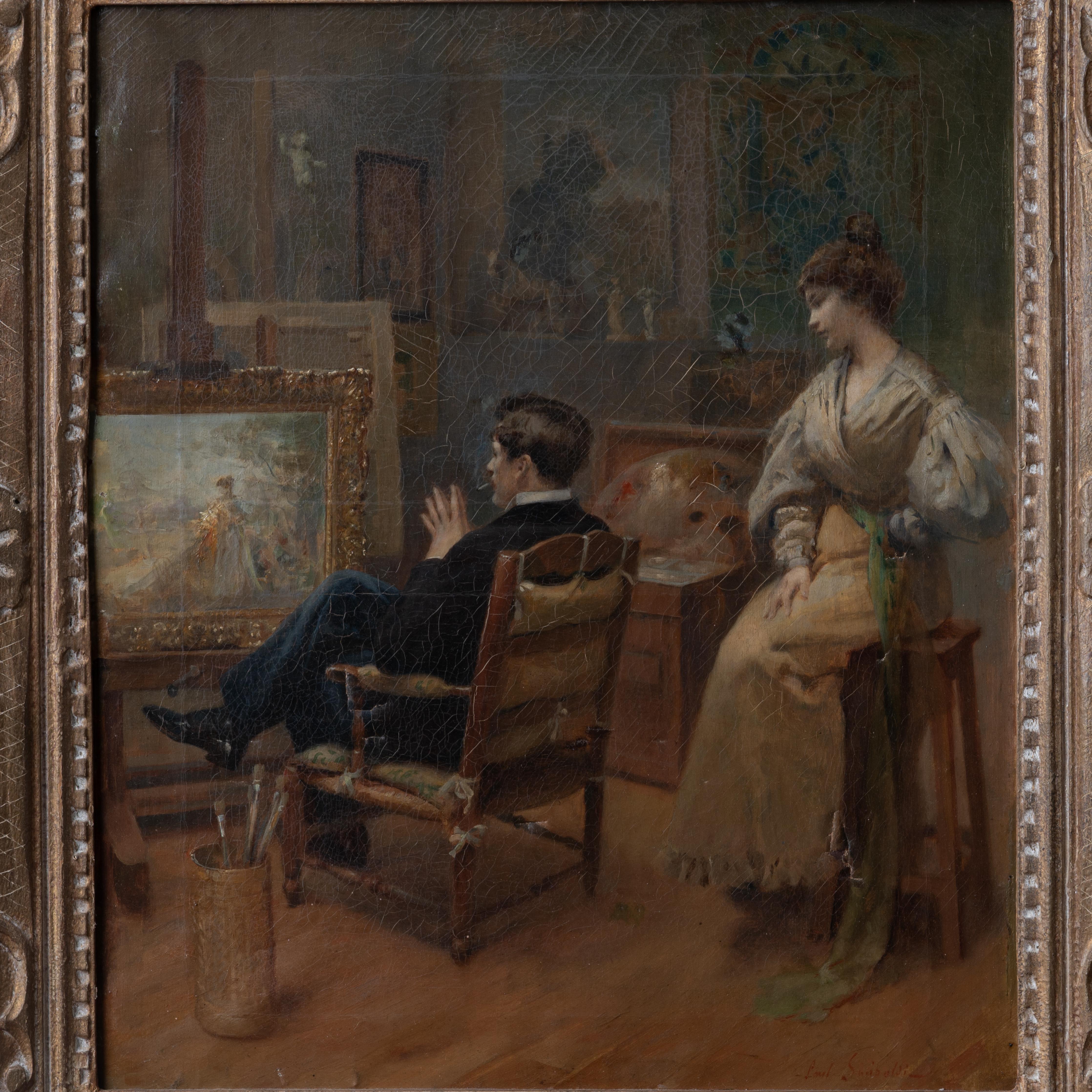 Late 19th Century Jean Paul Sinibaldi Painting For Sale