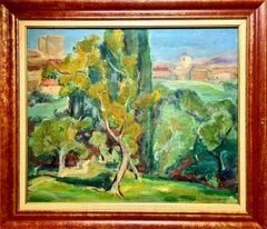 Fauvist French Landscape, Mid Century Oil on Canvas