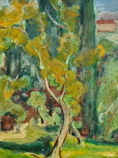 Fauvist French Landscape, Mid Century Oil on Canvas