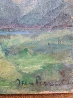 Post Impressionist French Landscape, Oil on Canvas, School of Cezanne