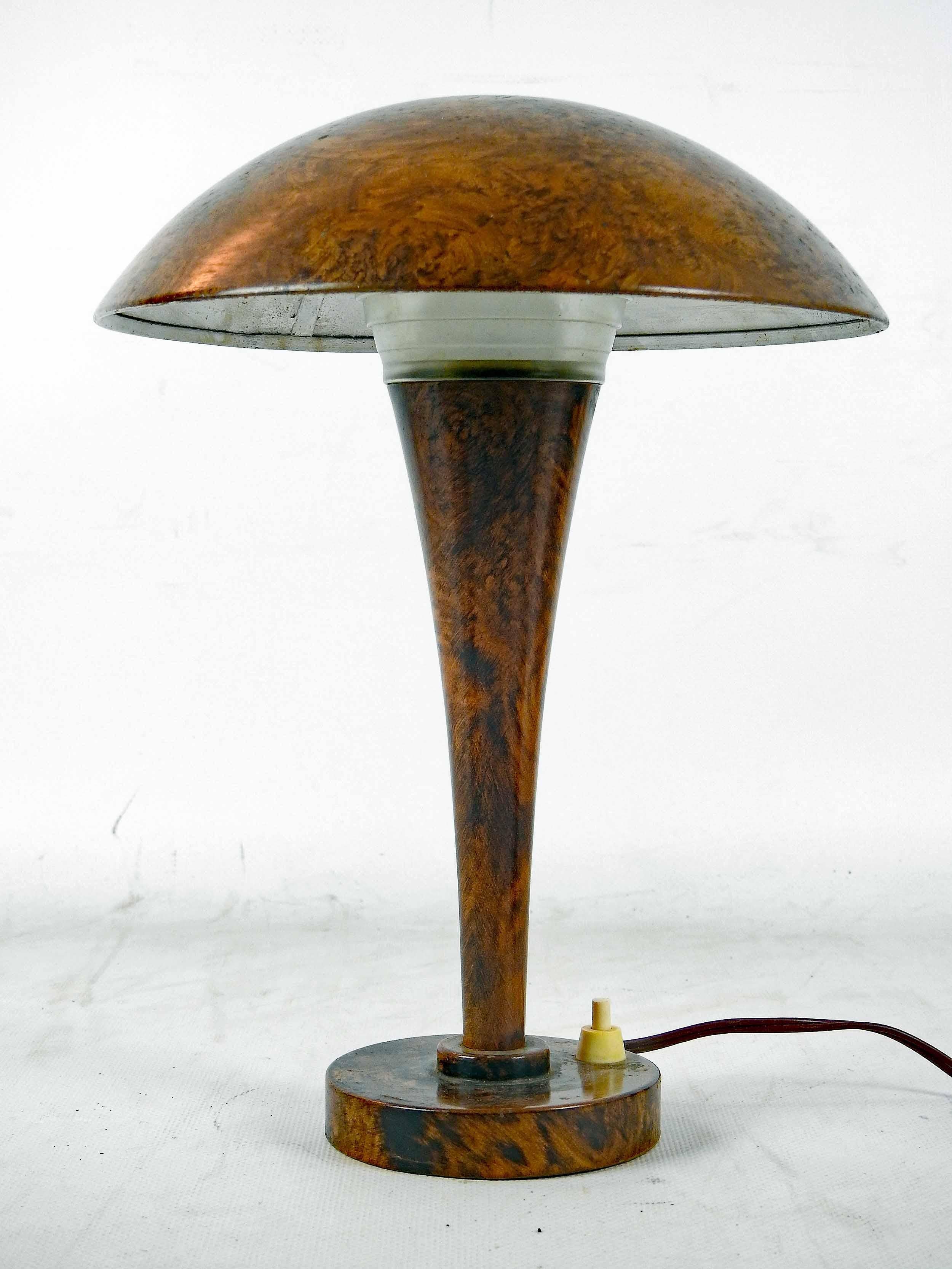 Jean PERZEL (1892-1986) pour Claude Lumière. Lampe de bureau art déco  en vente 2