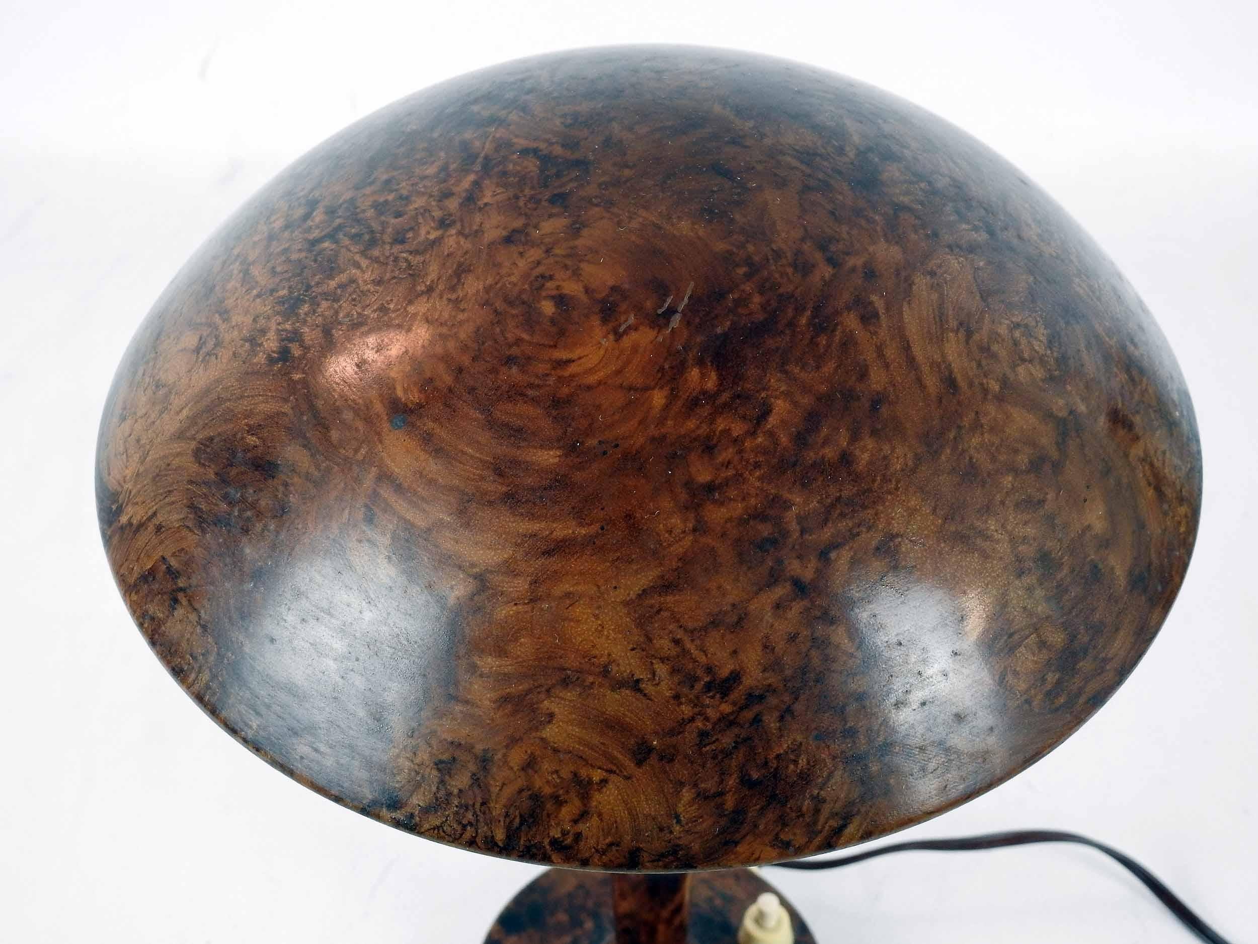 Lacquered Jean Perzel '1892-1986' for Claude Lumière, Art Deco Desk Lamp For Sale