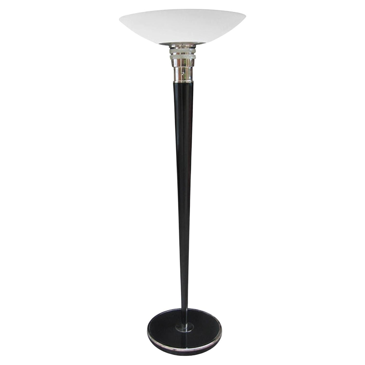 Jean Perzel Art Deco Torchere Floor Lamp France circa 1930