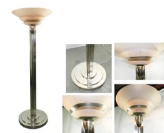 Jean Perzel French Art Deco Very Rare Floor Lamp, circa 1932