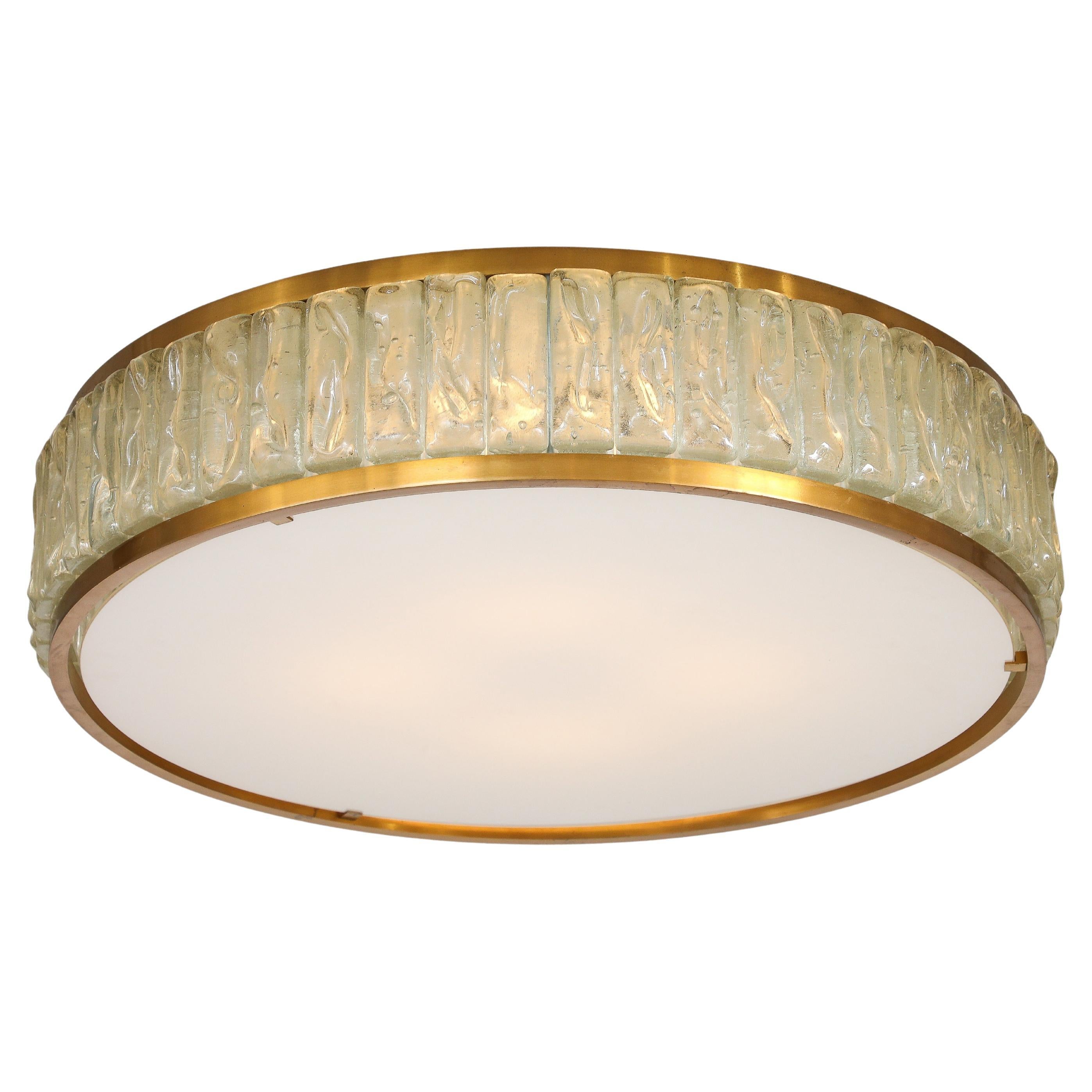 Jean Perzel Grande plafoniera rotonda "Collana della Regina", anni '70 in vendita