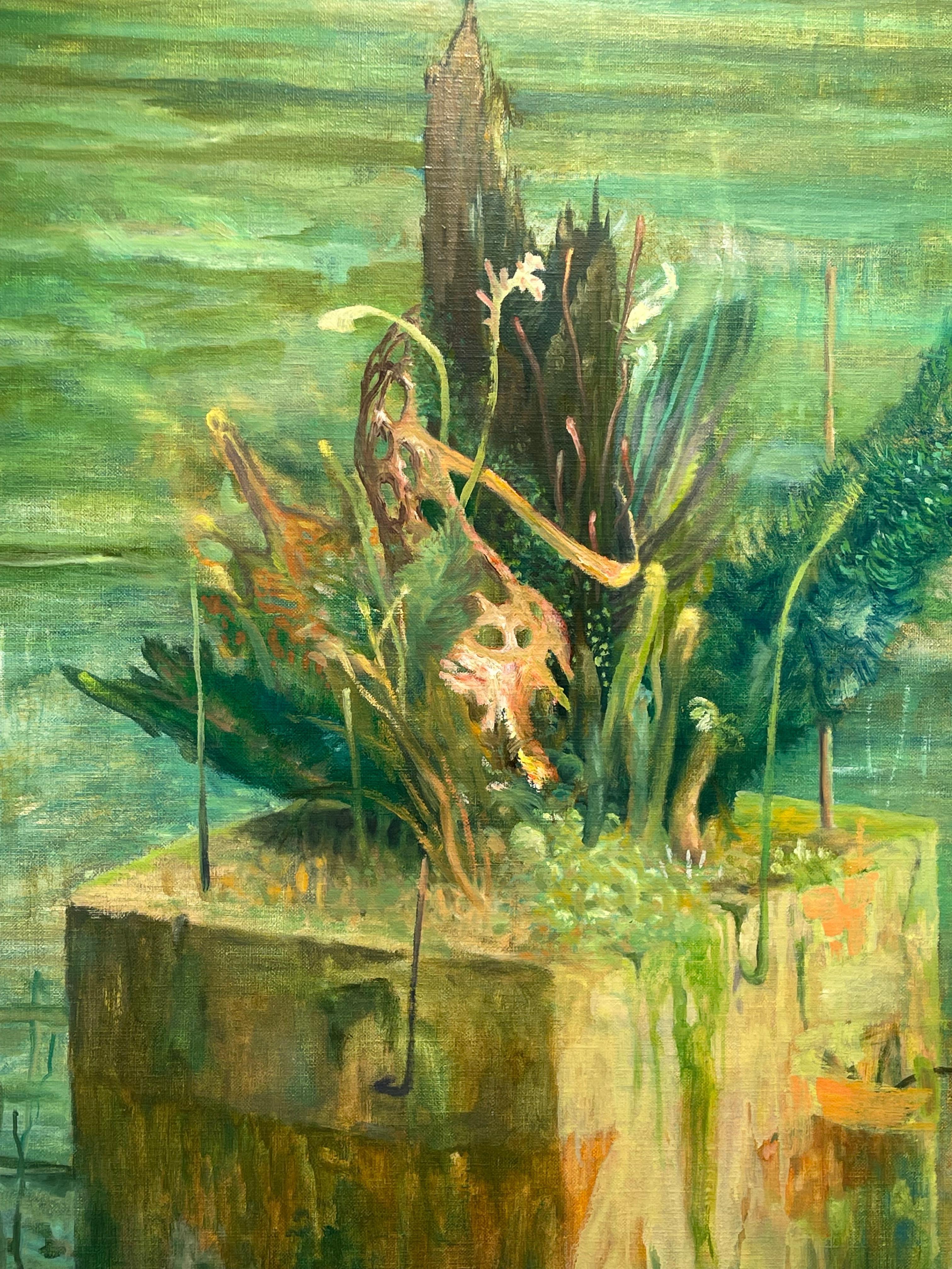 BLOC - Contemporary Painting by Jean-Philippe Brunaud