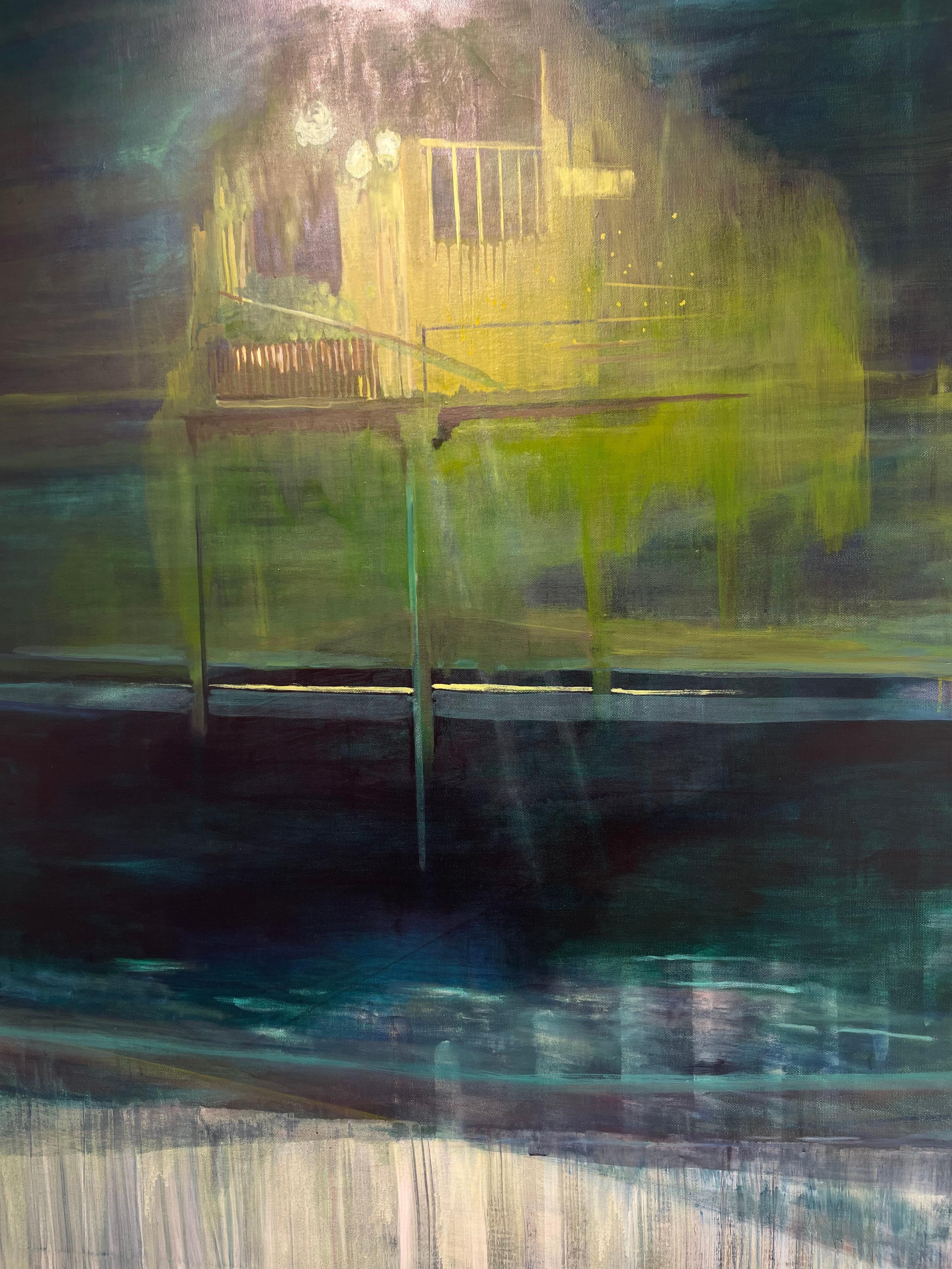 Kabine – Painting von Jean-Philippe Brunaud