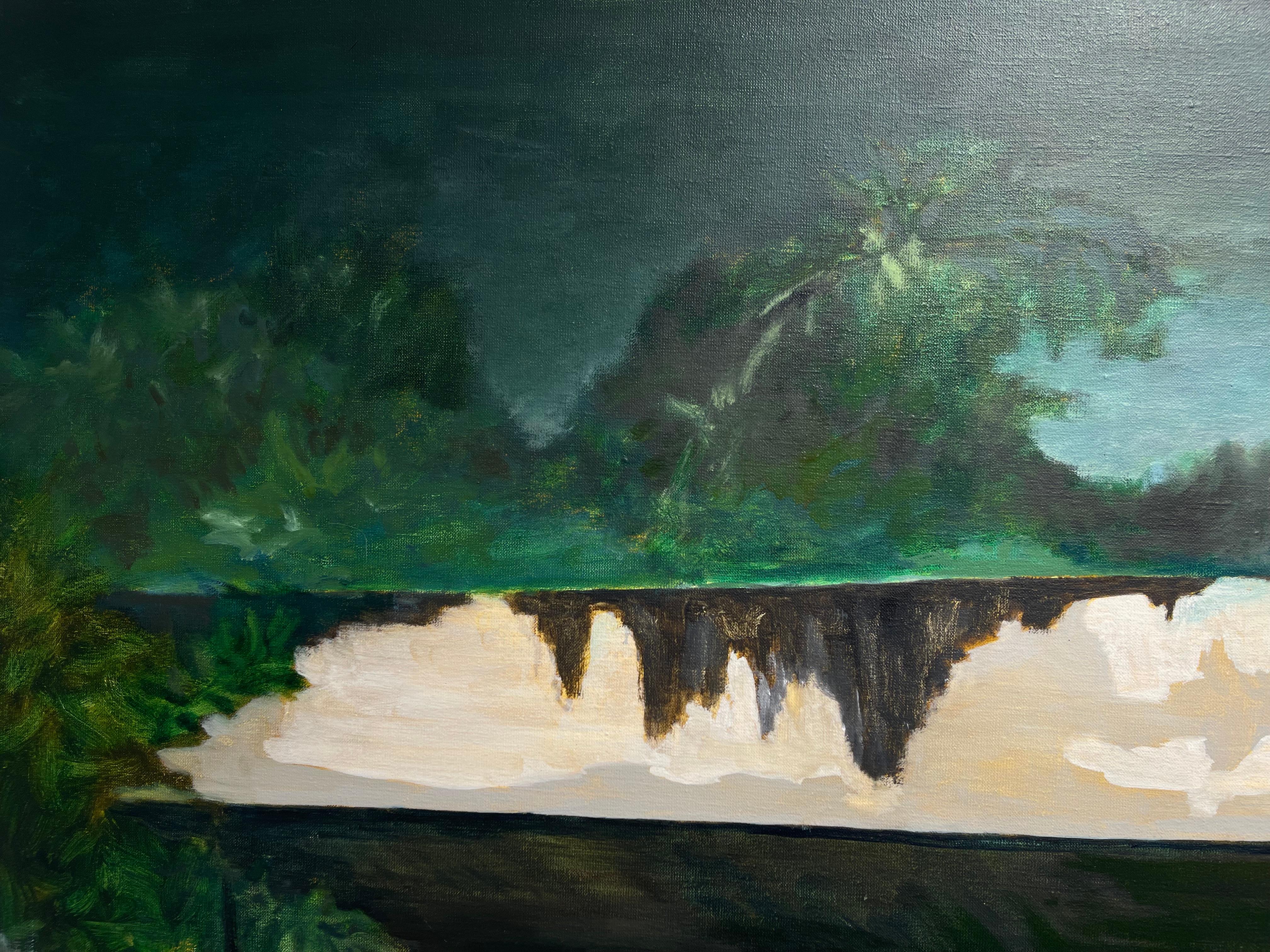 Entre Chien et Loup – Painting von Jean-Philippe Brunaud