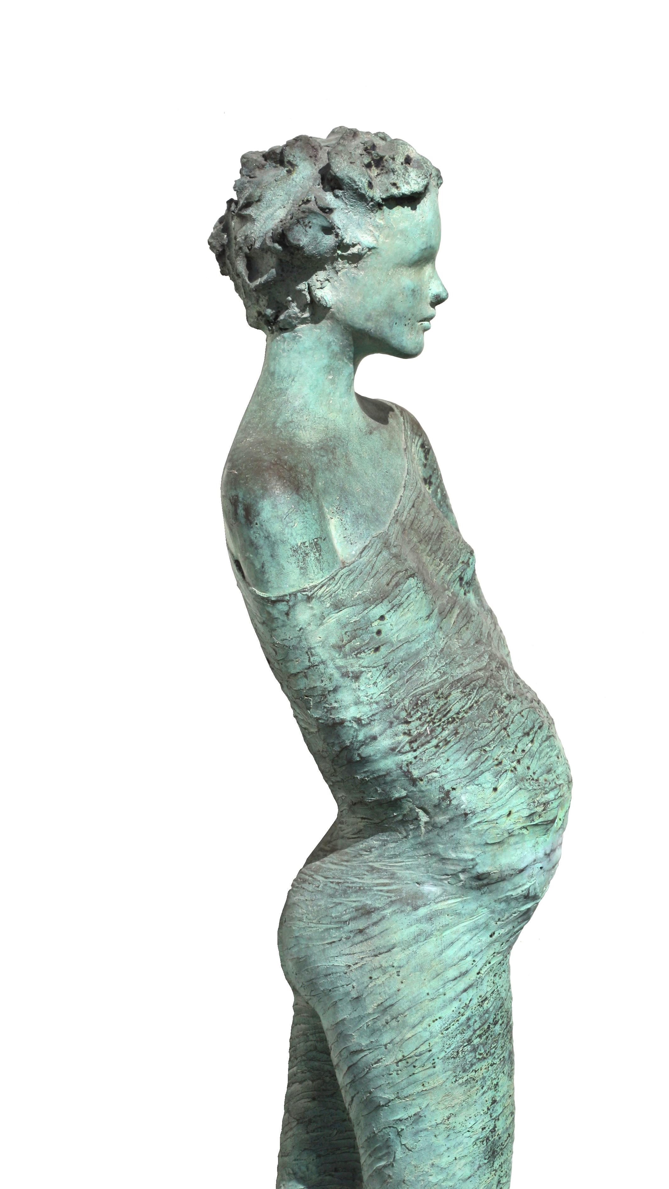 20th Century Jean-Philippe Richard '1947' a Bronze Figure of a Lady