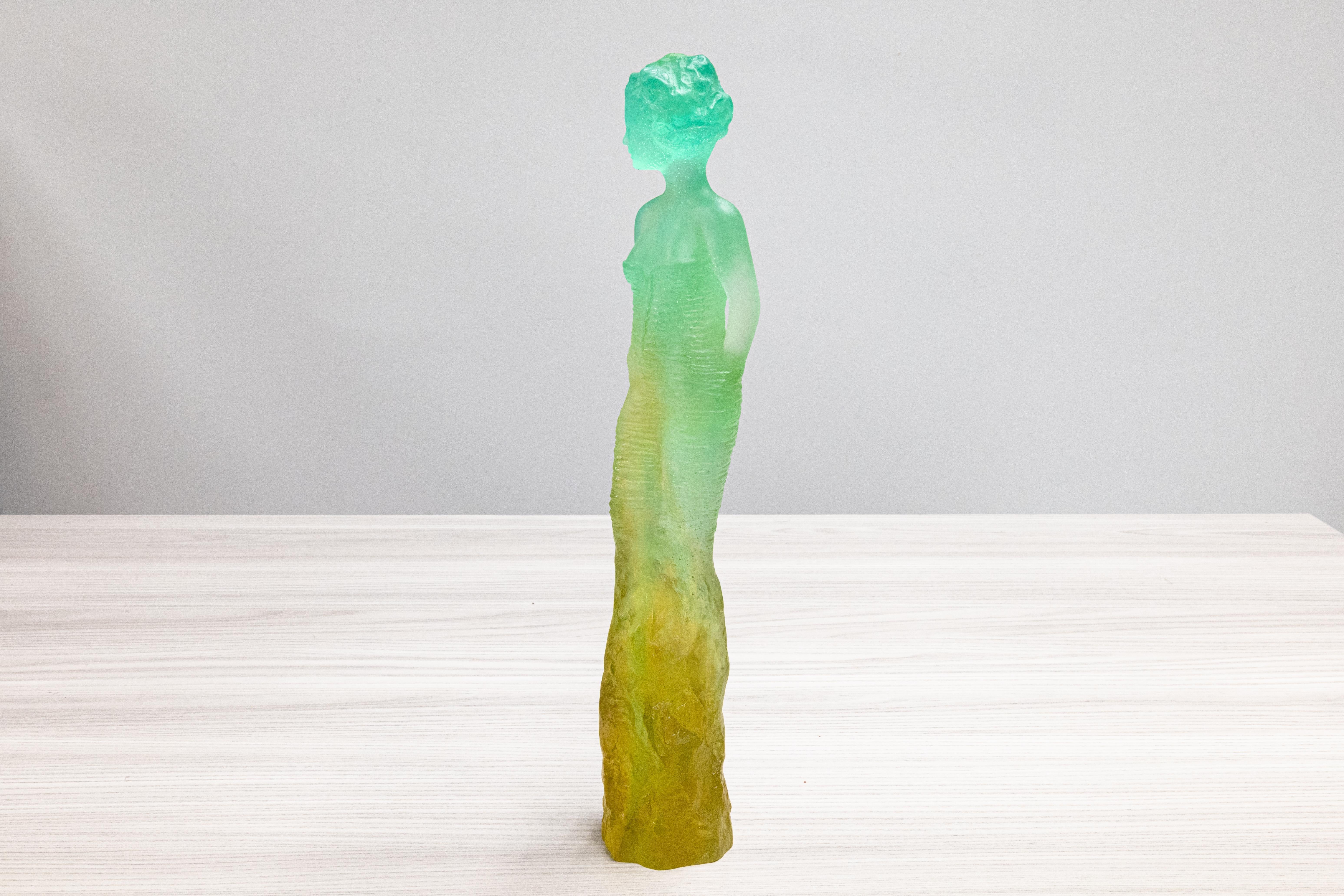 Jean-Philippe Richard for Daum Eléonore Signed Contemporary Pâte de Verre In Good Condition For Sale In Keego Harbor, MI