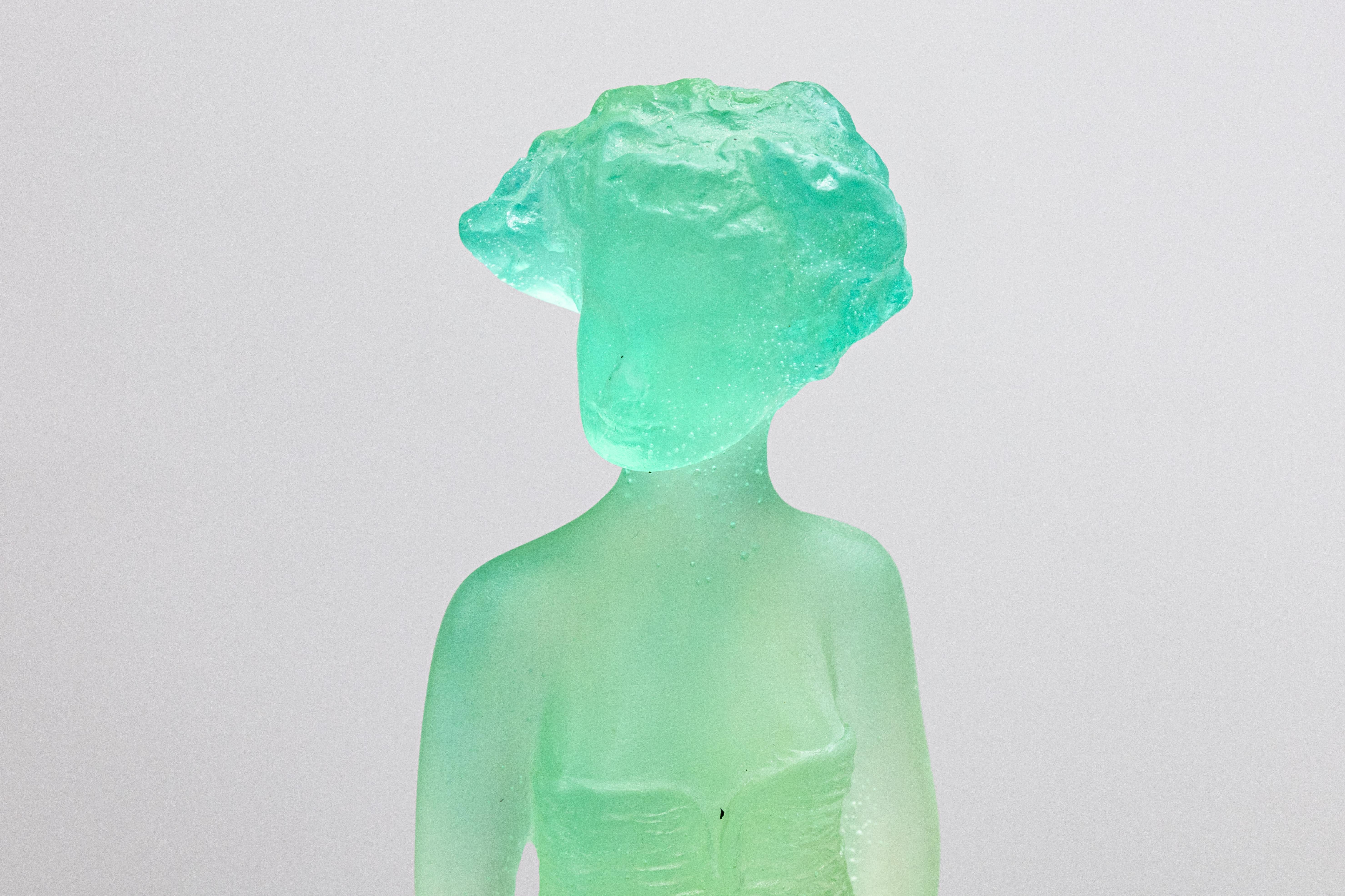 Late 20th Century Jean-Philippe Richard for Daum Eléonore Signed Contemporary Pâte de Verre For Sale