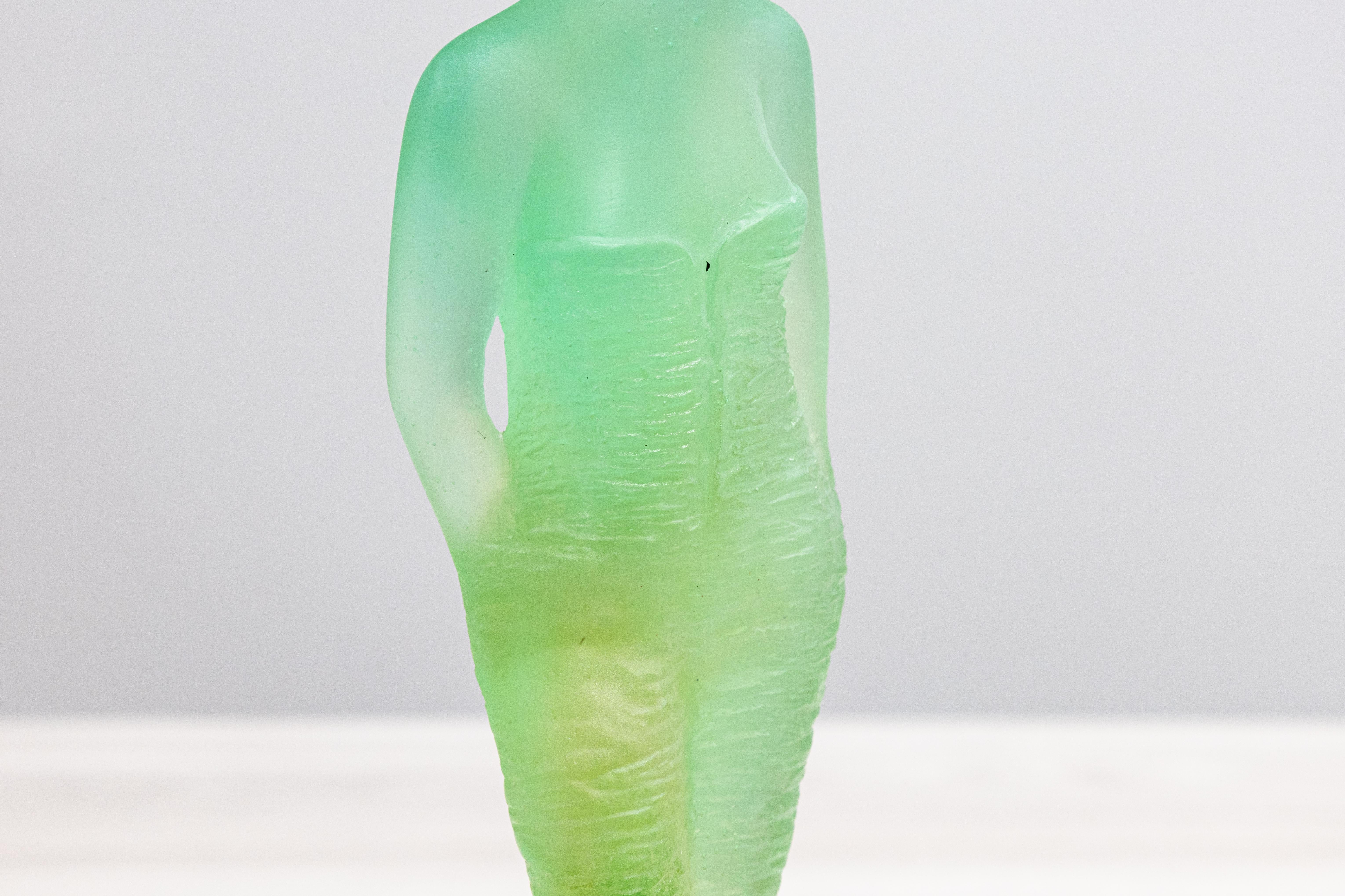 Glass Jean-Philippe Richard for Daum Eléonore Signed Contemporary Pâte de Verre For Sale