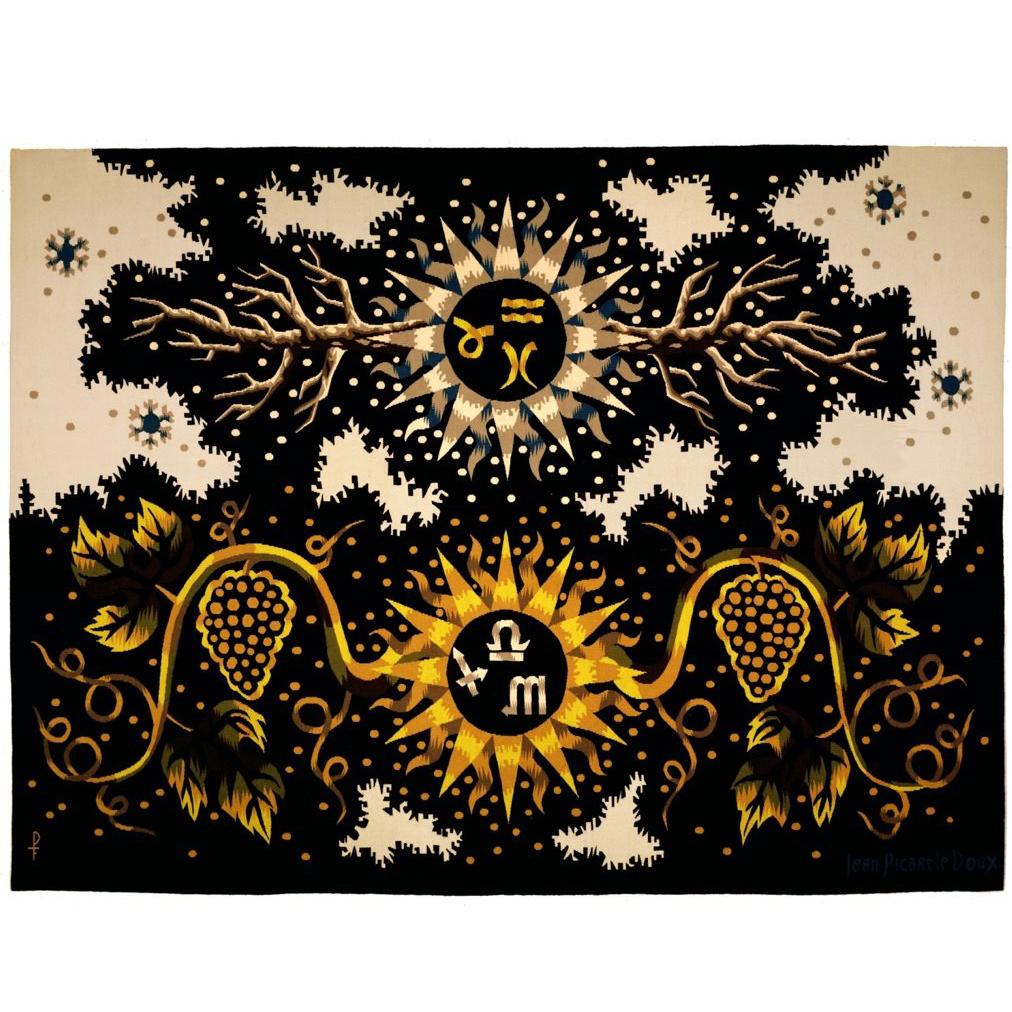 Jean Picart Le Doux  Mid-Century Aubusson Tapestry