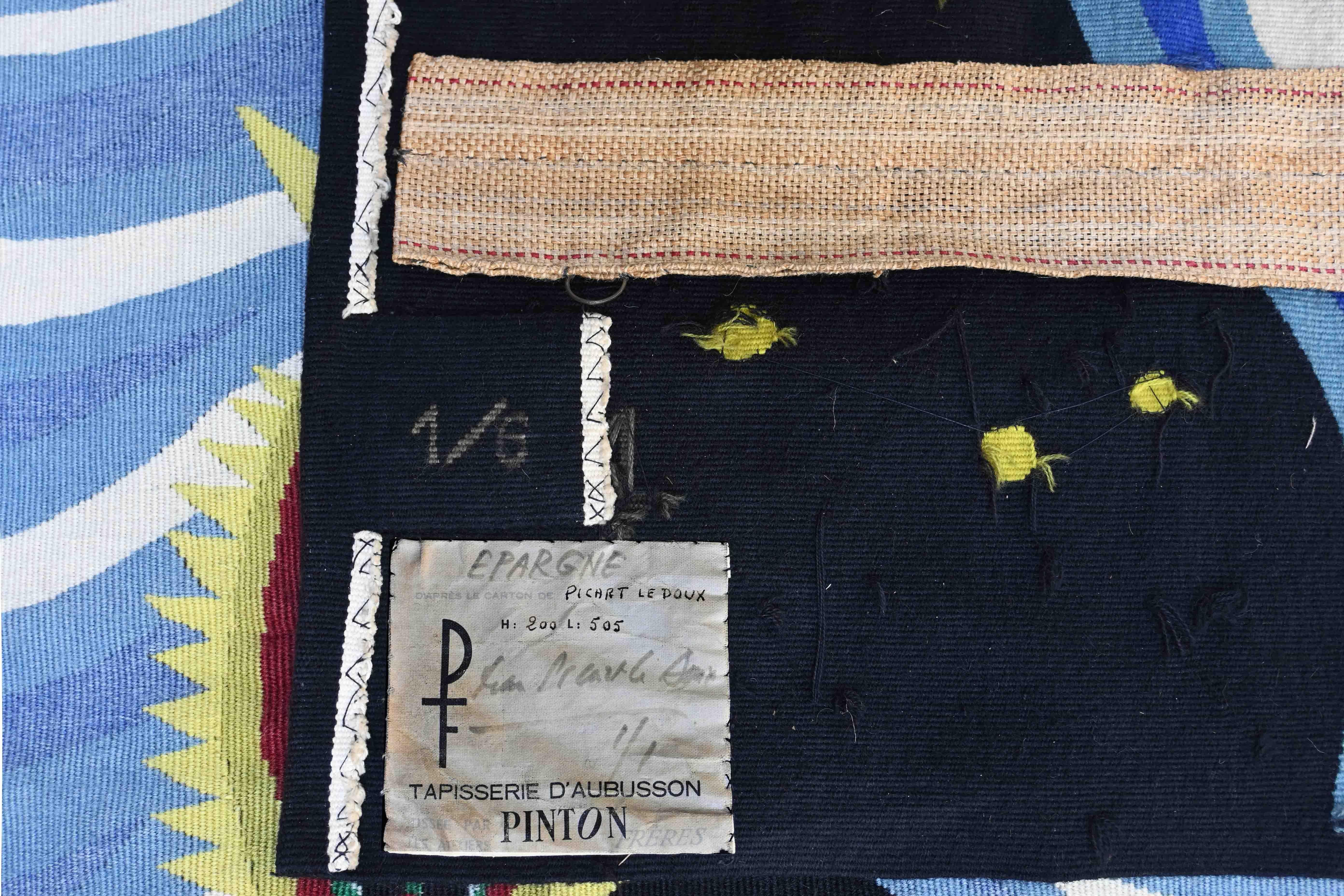 Jean Picart Le Doux, Französischer Wandteppich Atelier Pinton, 1x6, L5m00xh2m00 - Nr. 1437 im Angebot 4