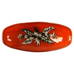 Jean Picart Le Doux, Large 'Oiseaux' Ceramic Bowl, 1960s